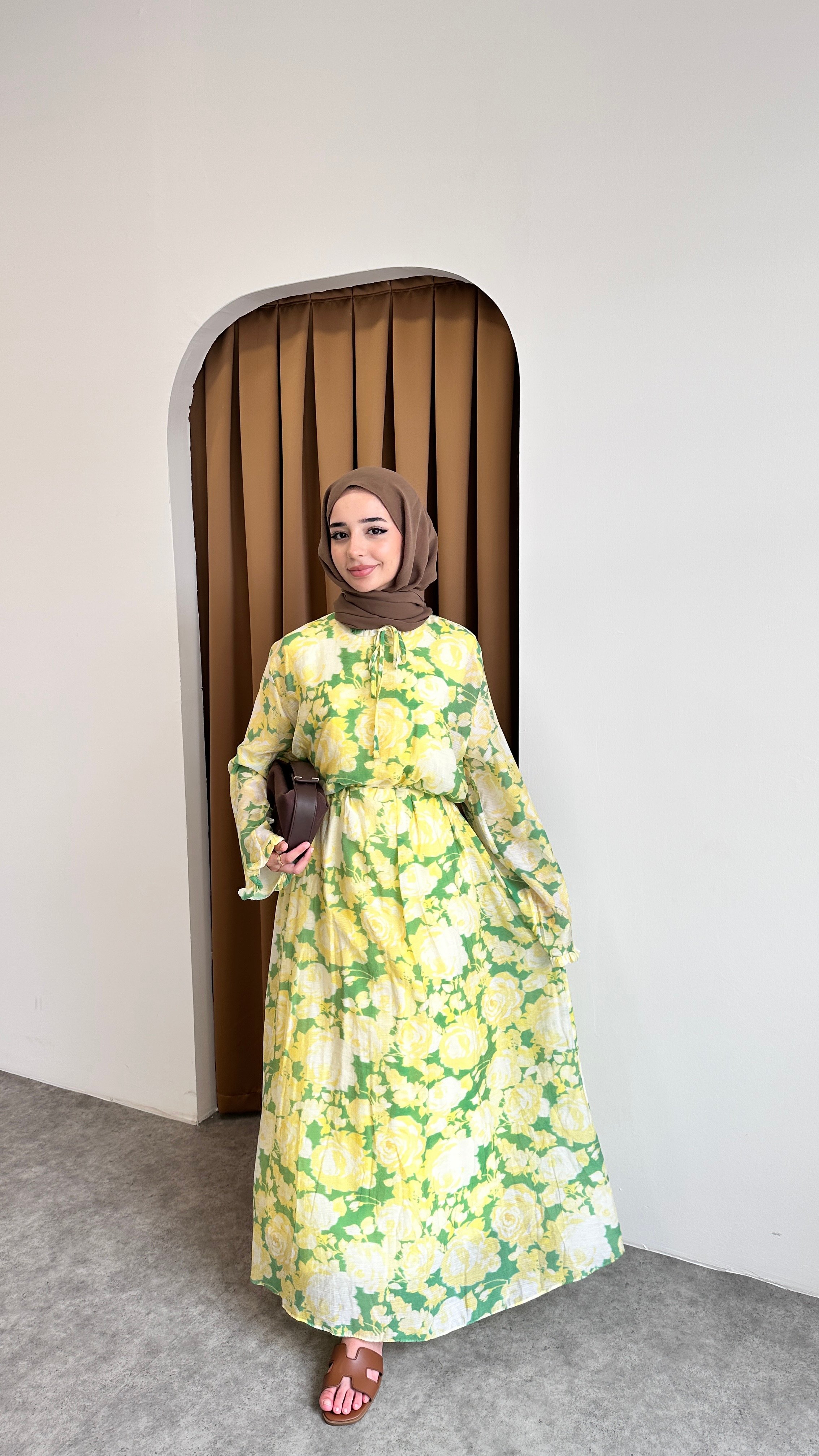 SADE ÇİÇEK ELBİSE - BENETTON