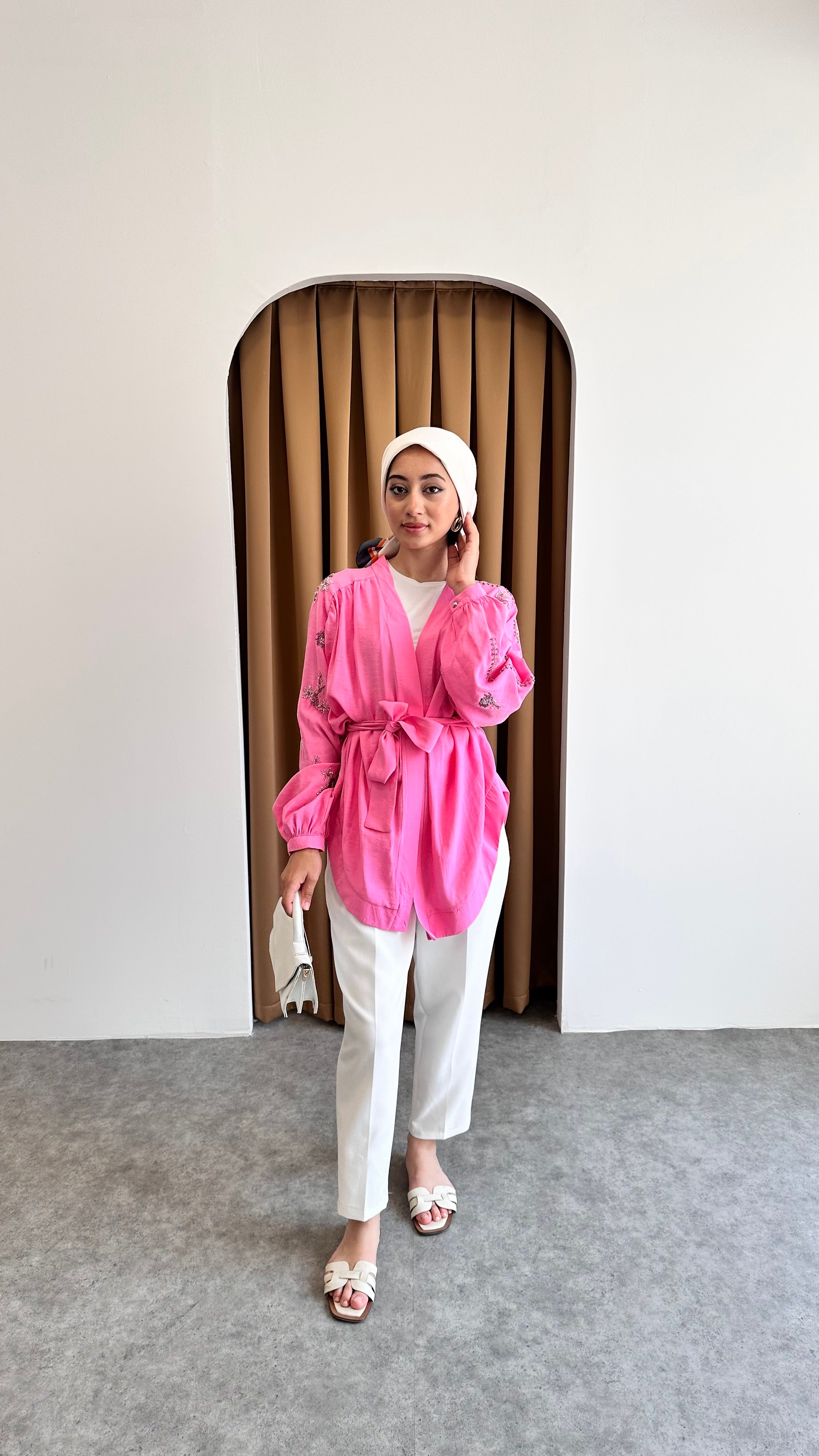Taş detaylı kimono