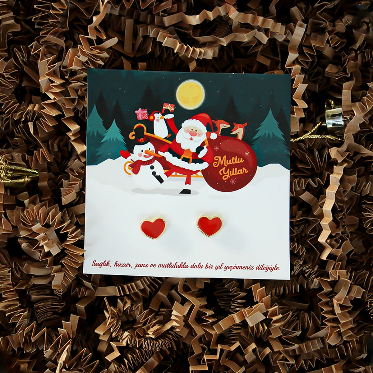 Yılbaşı Temalı Küpe Modelleri - Model 8