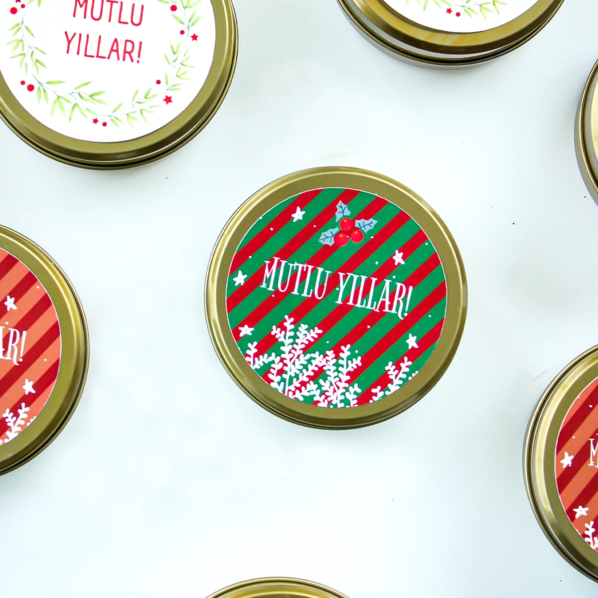 Yılbaşı Hediyesi Kutulu Mum Modelleri - Model 13