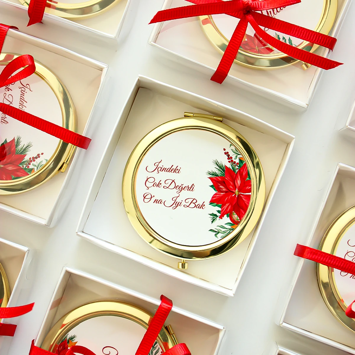 Hediyelik Yılbaşı Cep Aynası Modelleri - Model 8