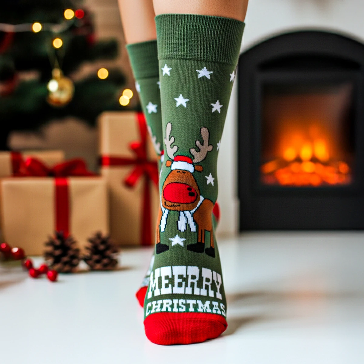 Yılbaşı Temalı Çorap Modelleri