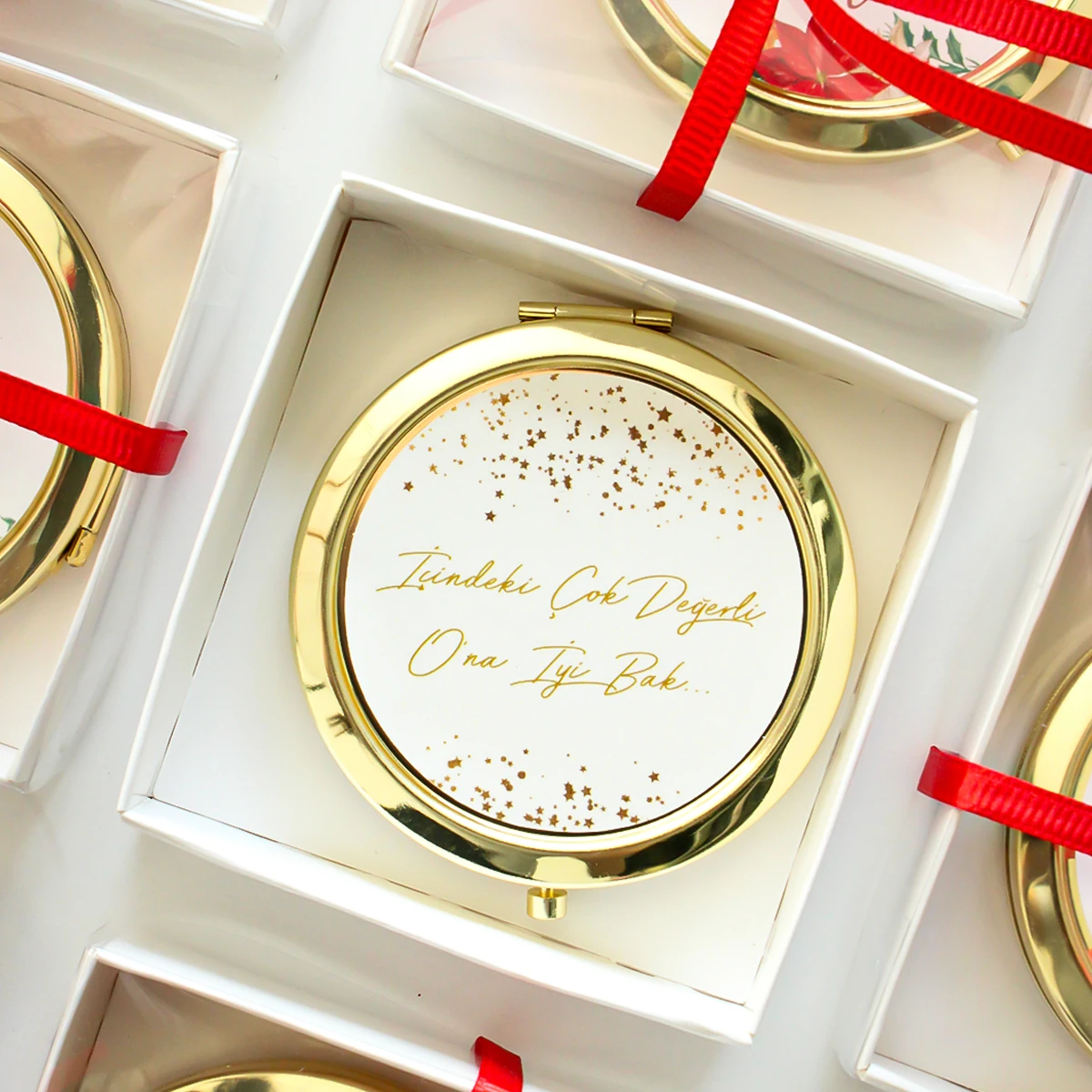 Hediyelik Yılbaşı Cep Aynası Modelleri - Model 7