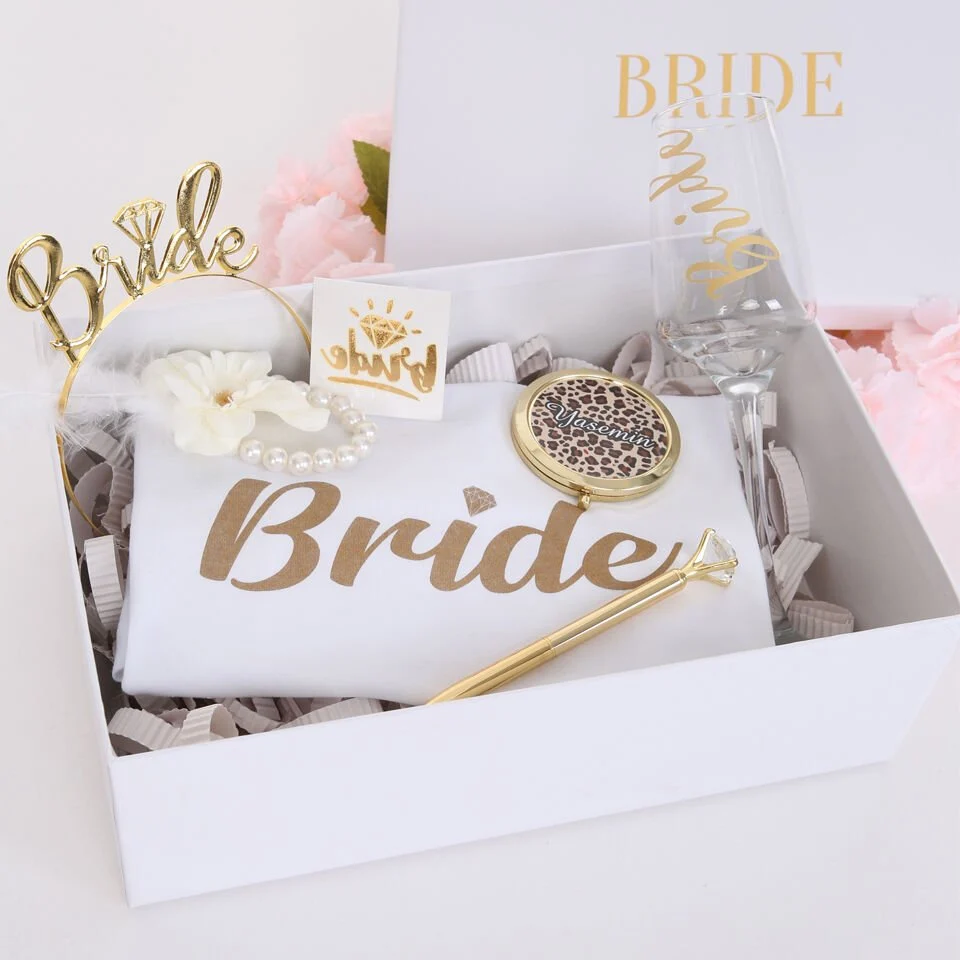 Bride Yazılı Hediye Kutusu Modelleri - Beyaz