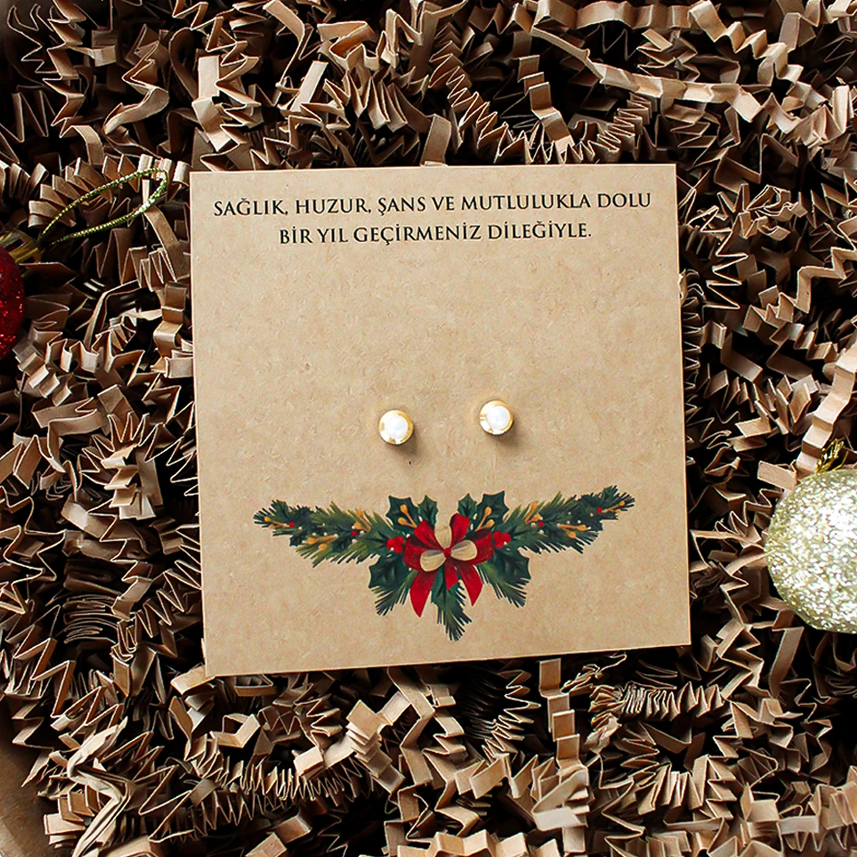 Yılbaşı Temalı Küpe Modelleri - Model 6