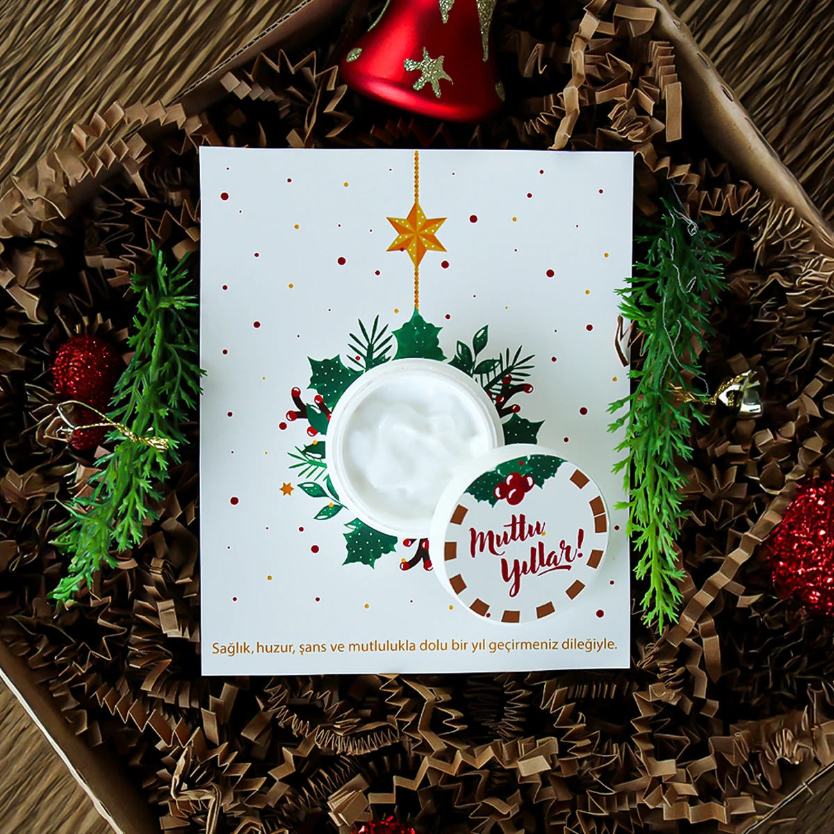 Yılbaşı Temalı Hediyelik Krem Modelleri - Model 4