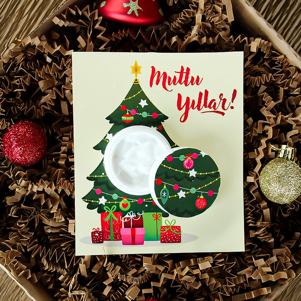 Yılbaşı Temalı Hediyelik Krem Modelleri - Model 8