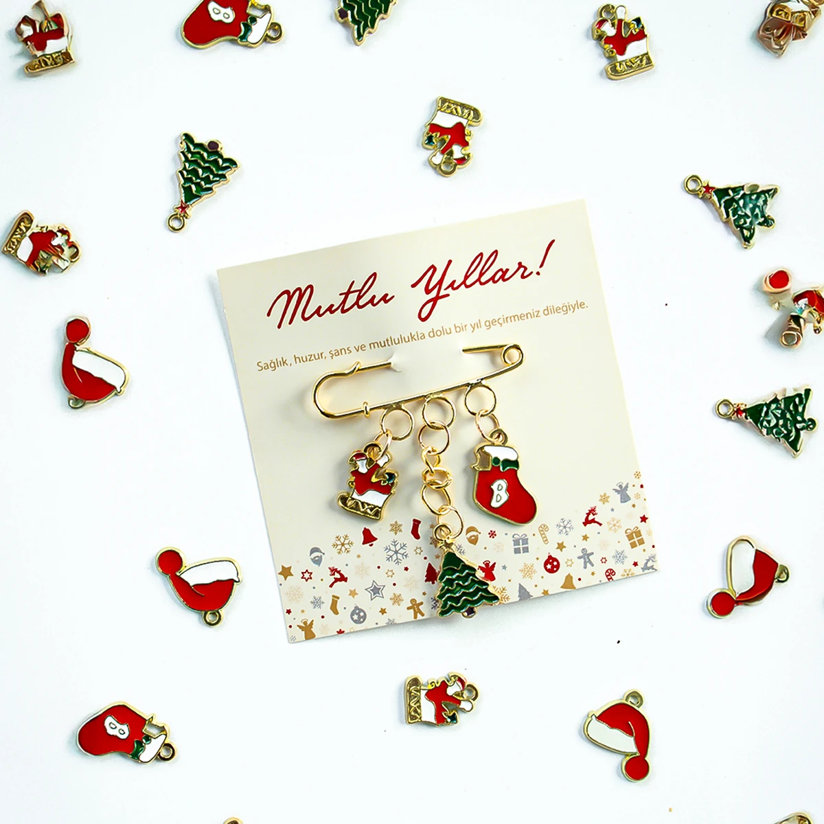 Yılbaşı Temalı Yaka İğnesi