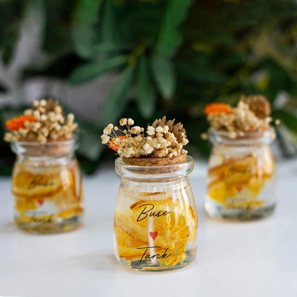 Doğa Temalı Jel Mum - Kozalak