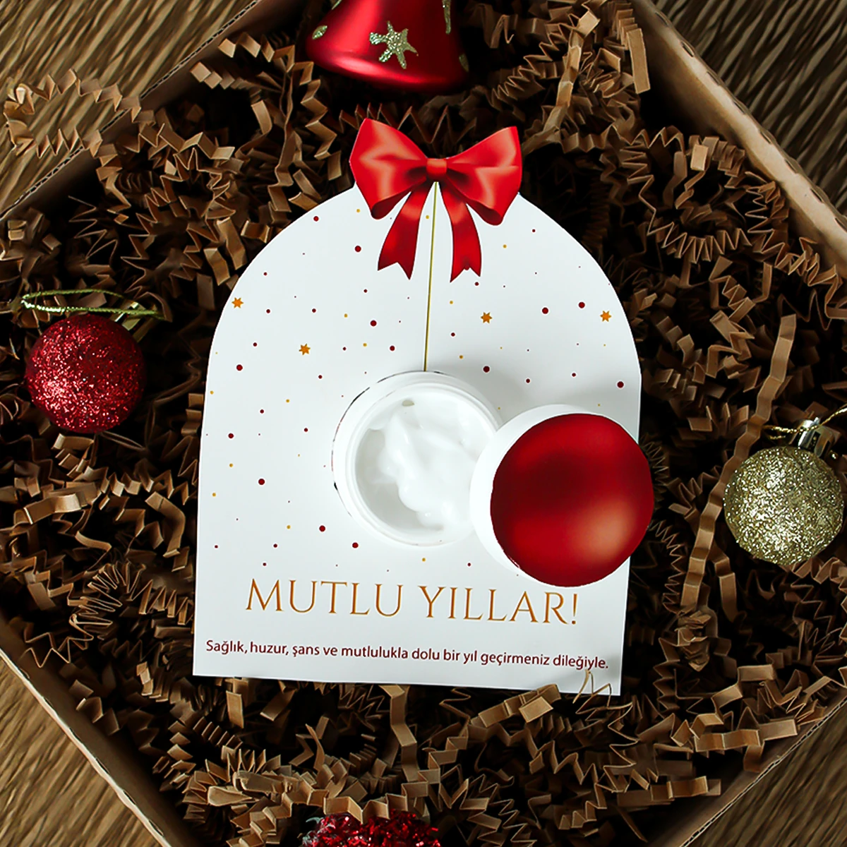 Yılbaşı Temalı Hediyelik Krem Modelleri - Model 3