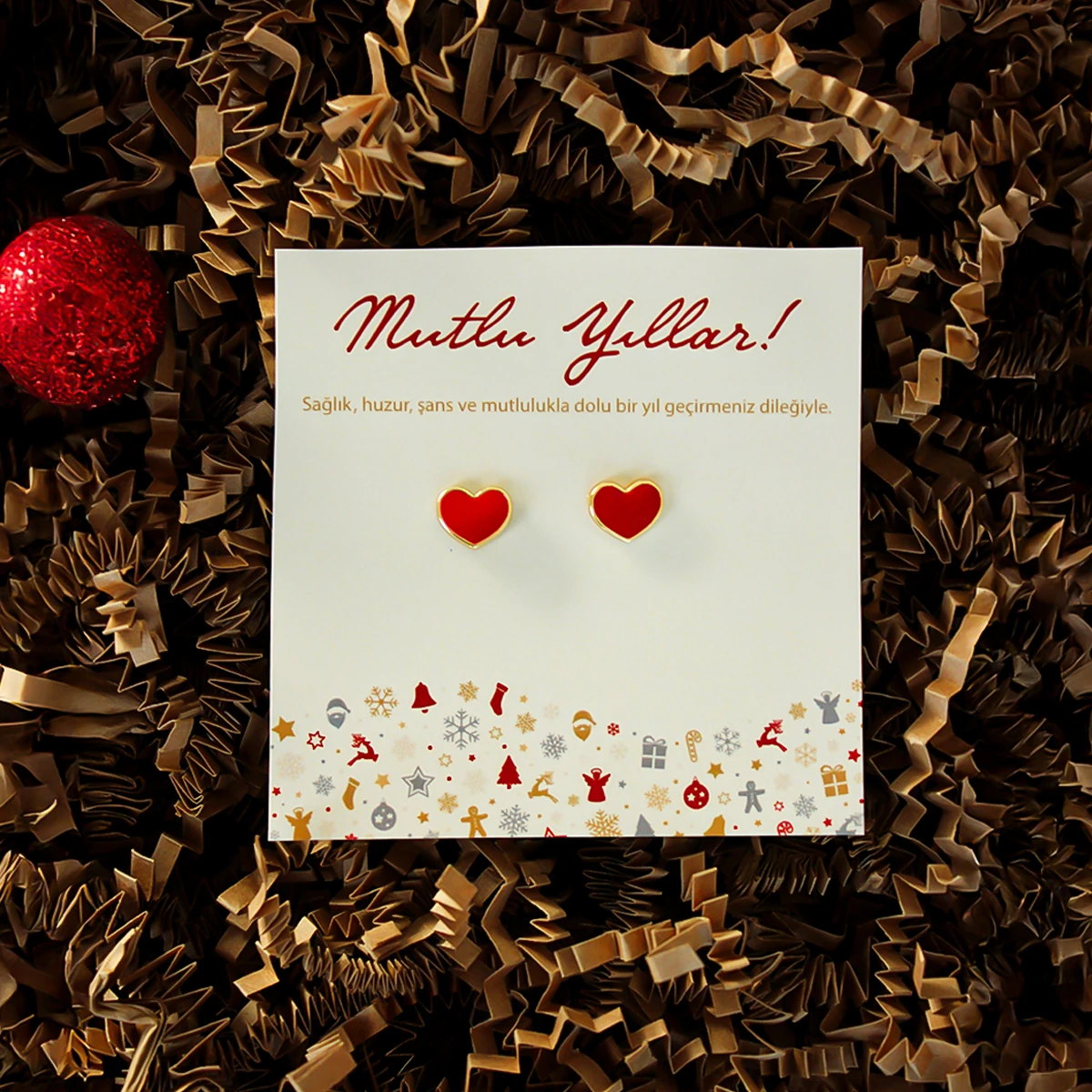 Yılbaşı Temalı Küpe Modelleri - Model 5