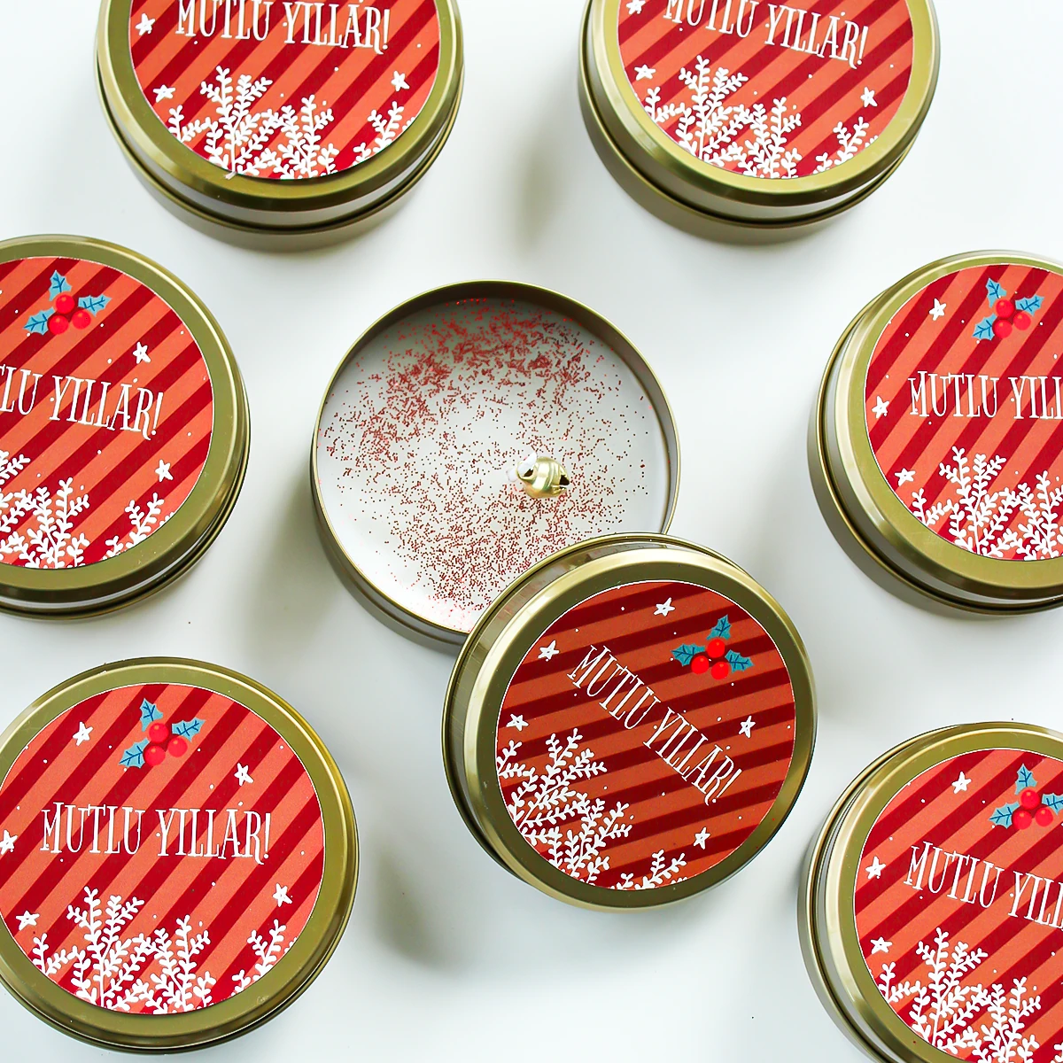 Yılbaşı Hediyesi Kutulu Mum Modelleri - Model 11