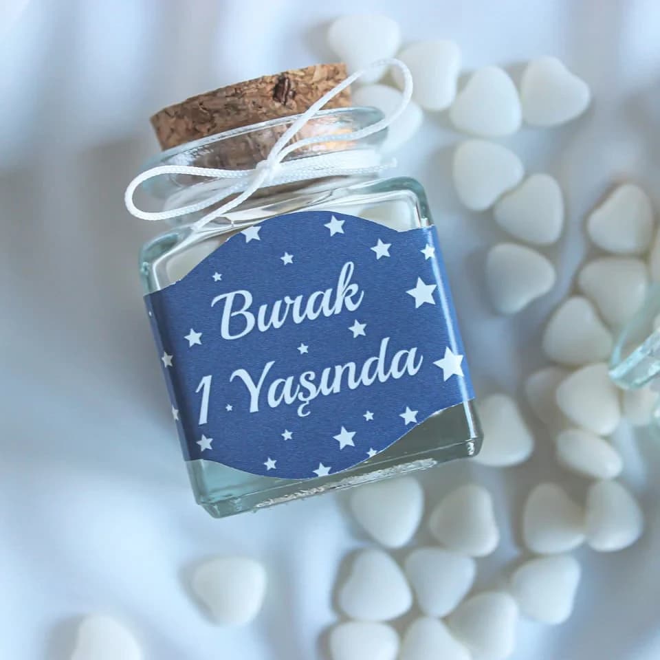 Renkli Kalpli Akide Bebek Şekeri