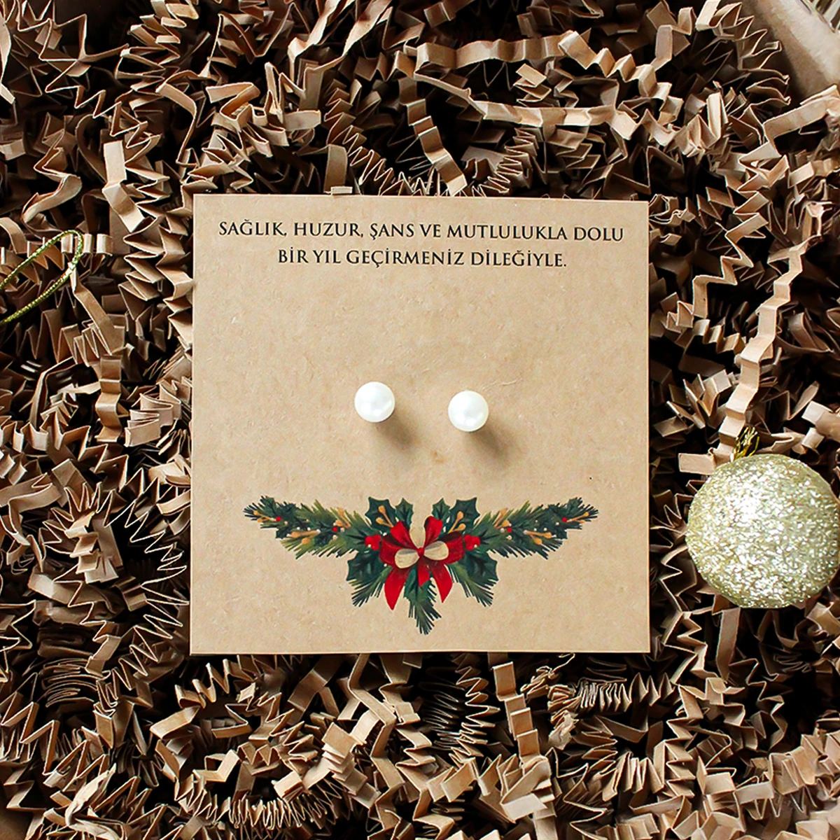 Yılbaşı Temalı Küpe Modelleri - Model 9