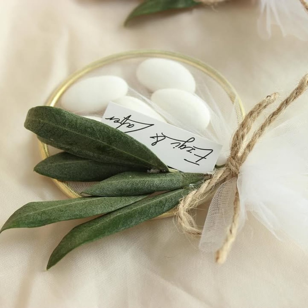 Nikah Şekeri - Zeytin Yapraklı ve Badem Şekerli