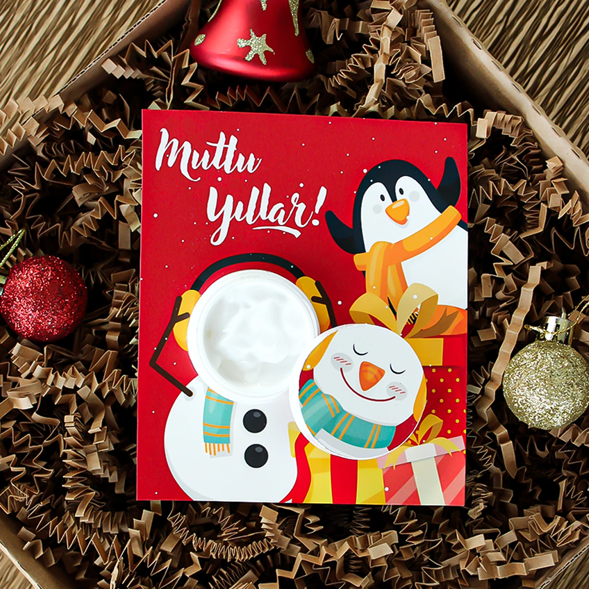 Yılbaşı Temalı Hediyelik Krem Modelleri - Model 6