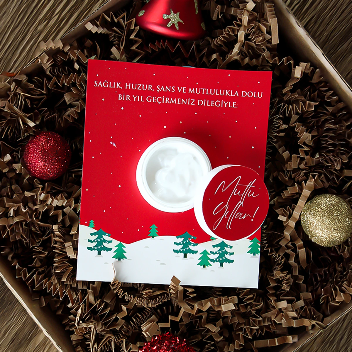 Yılbaşı Temalı Hediyelik Krem Modelleri - Model 2