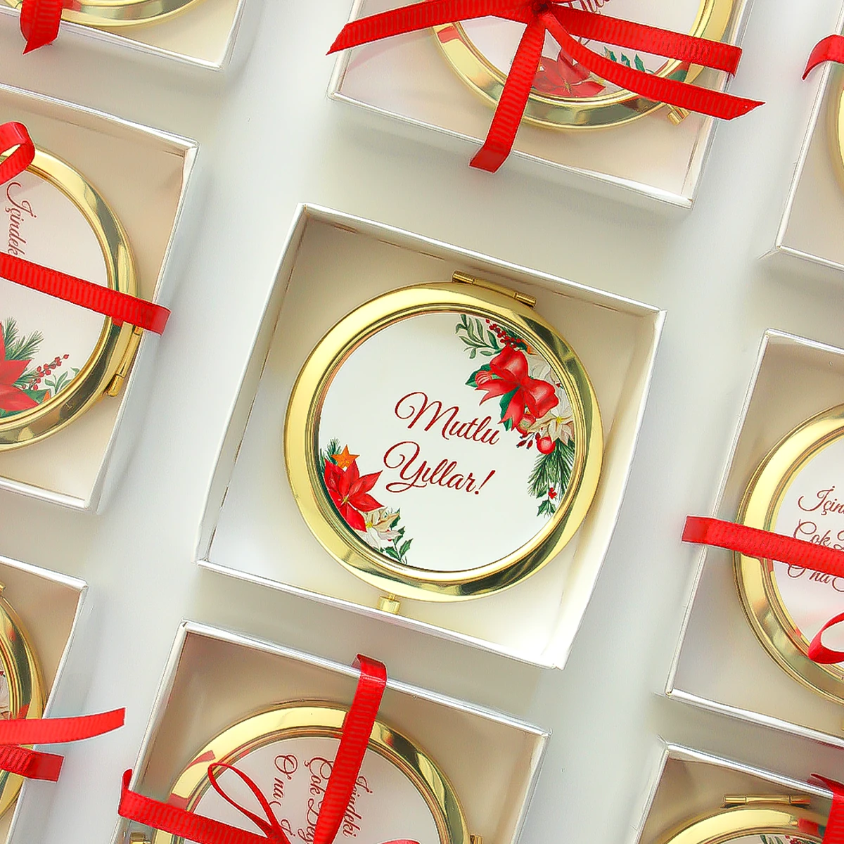 Hediyelik Yılbaşı Cep Aynası Modelleri - Model 9