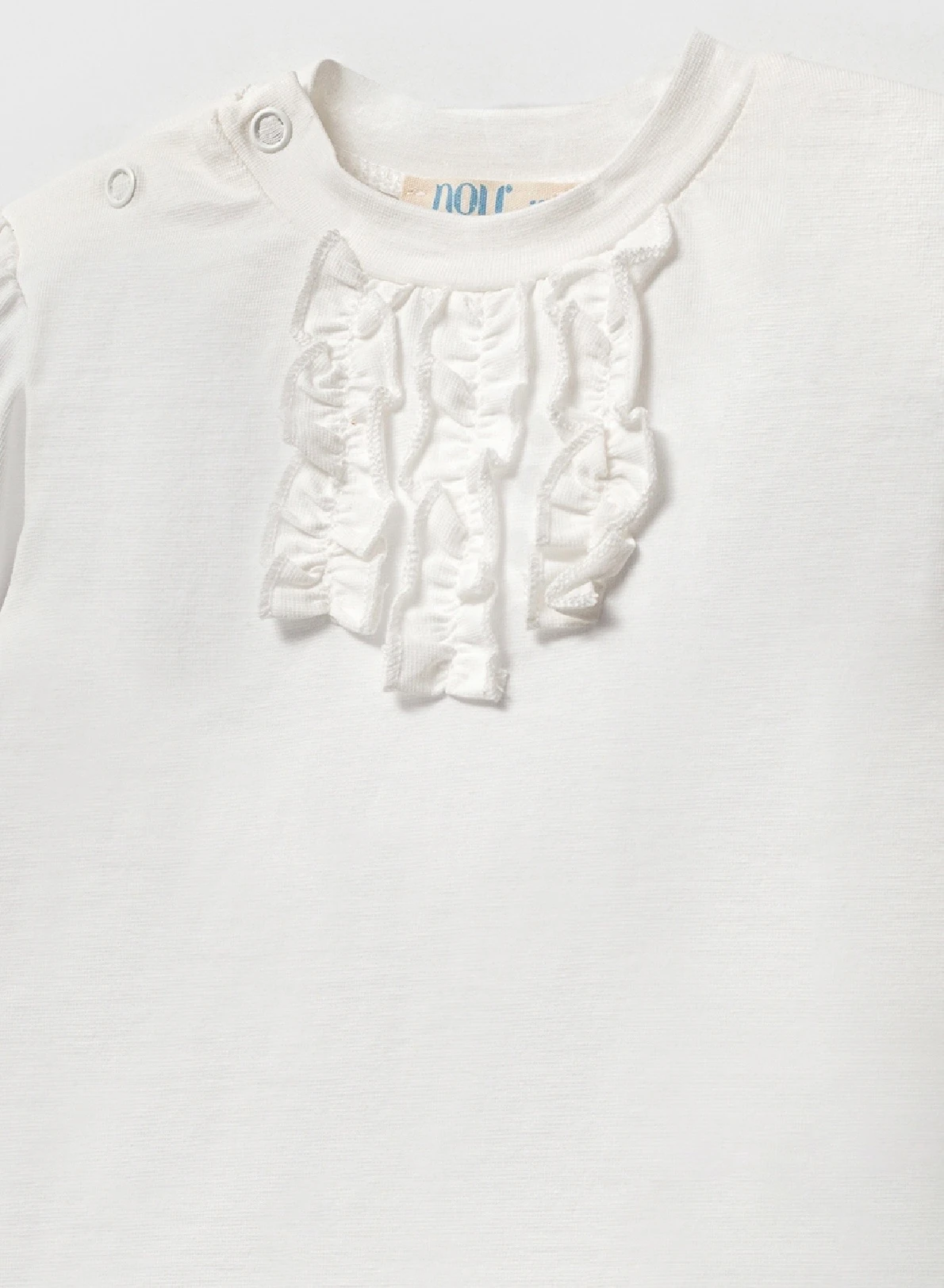 Papatyalı Kız Bebek Kot Tulum & Fırfır Detaylı Body 2’li Takım