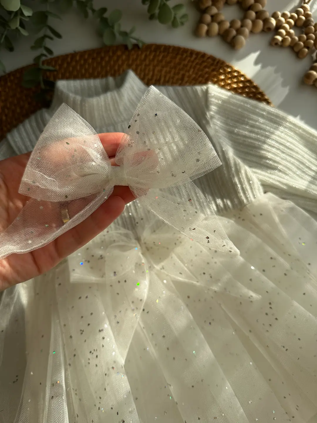 TOKALI SİM DETAYLI TÜLLÜ ELBİSE