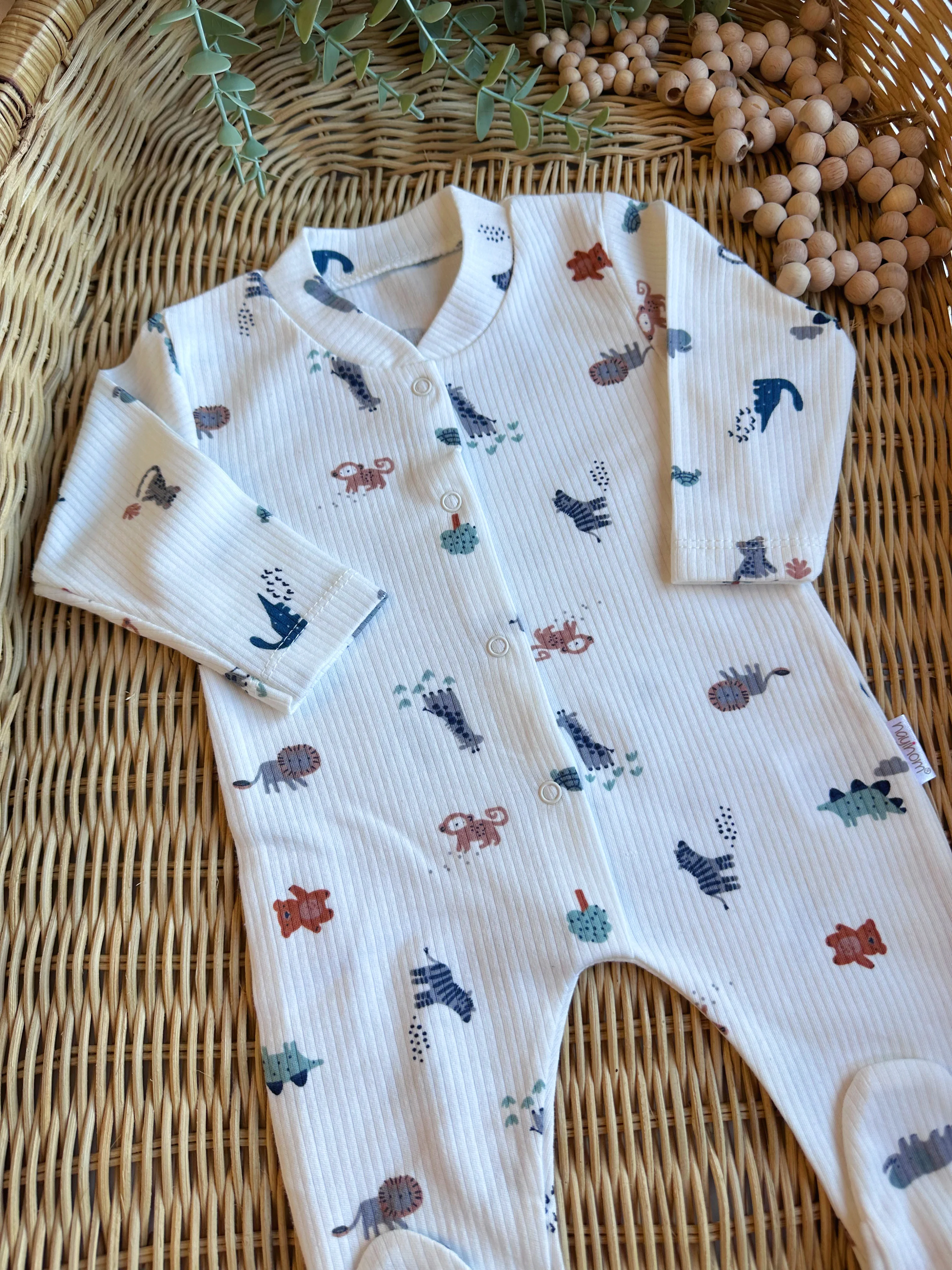 MOONASELF BABY SAFARİ DESENLİ PATİKLİ TULUM