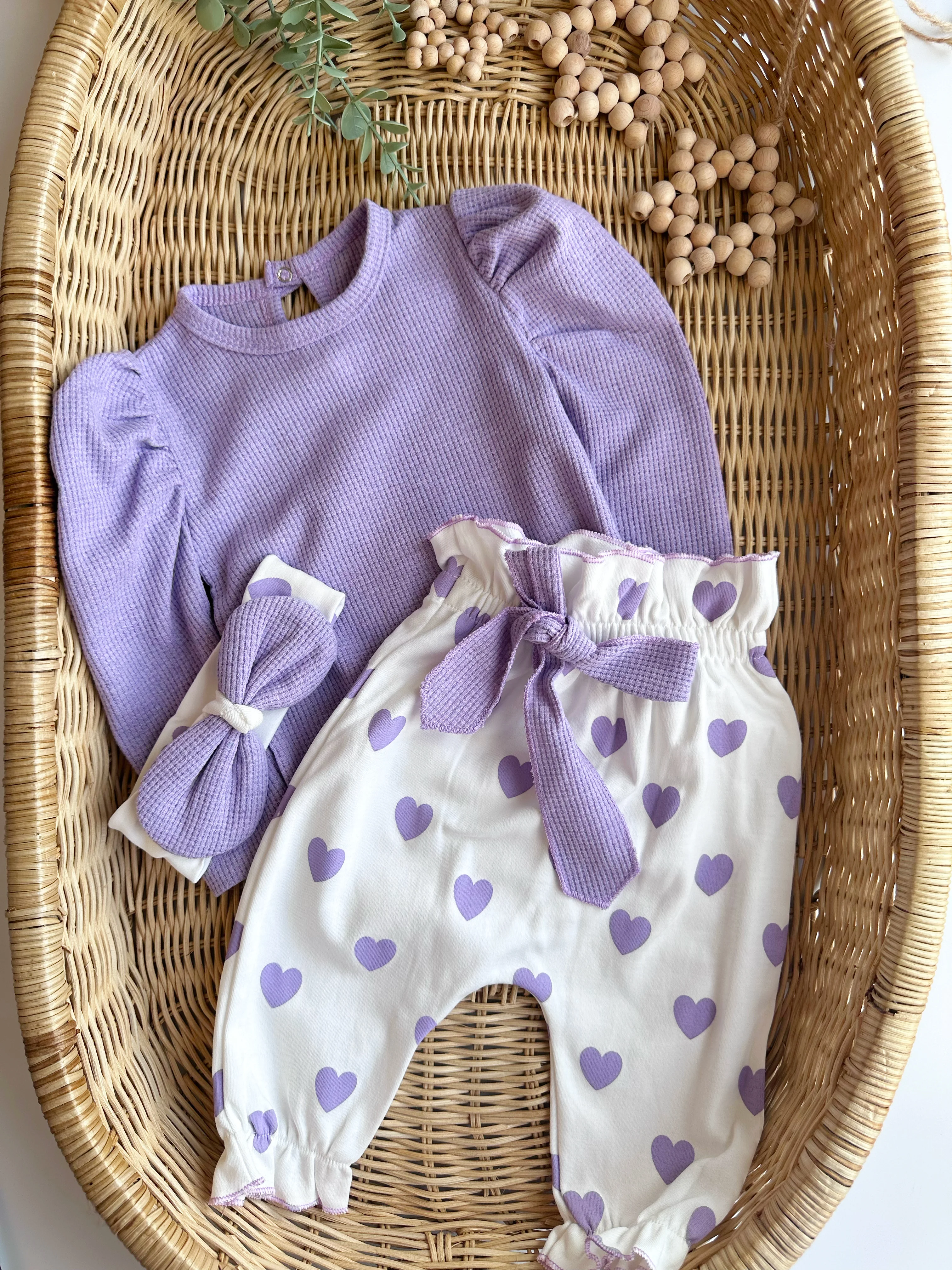 KALP DESENLİ BANDANALI 3'LÜ TAKIM