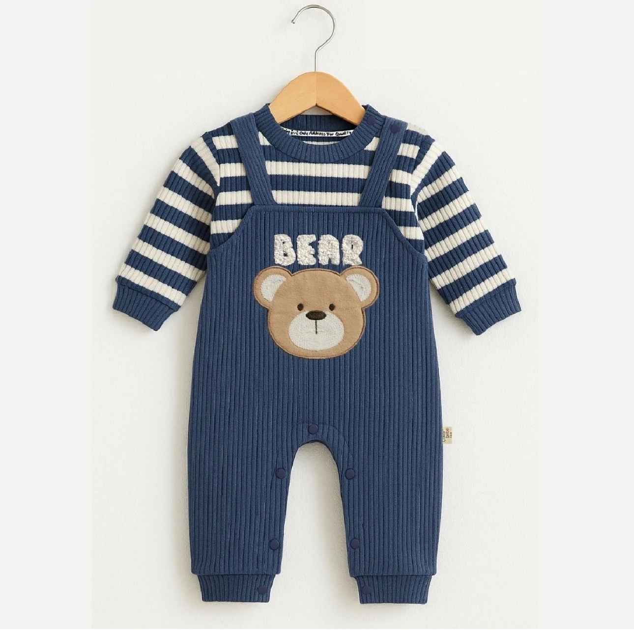 Moon Baby Bear Erkek Bebek Salopet Takım