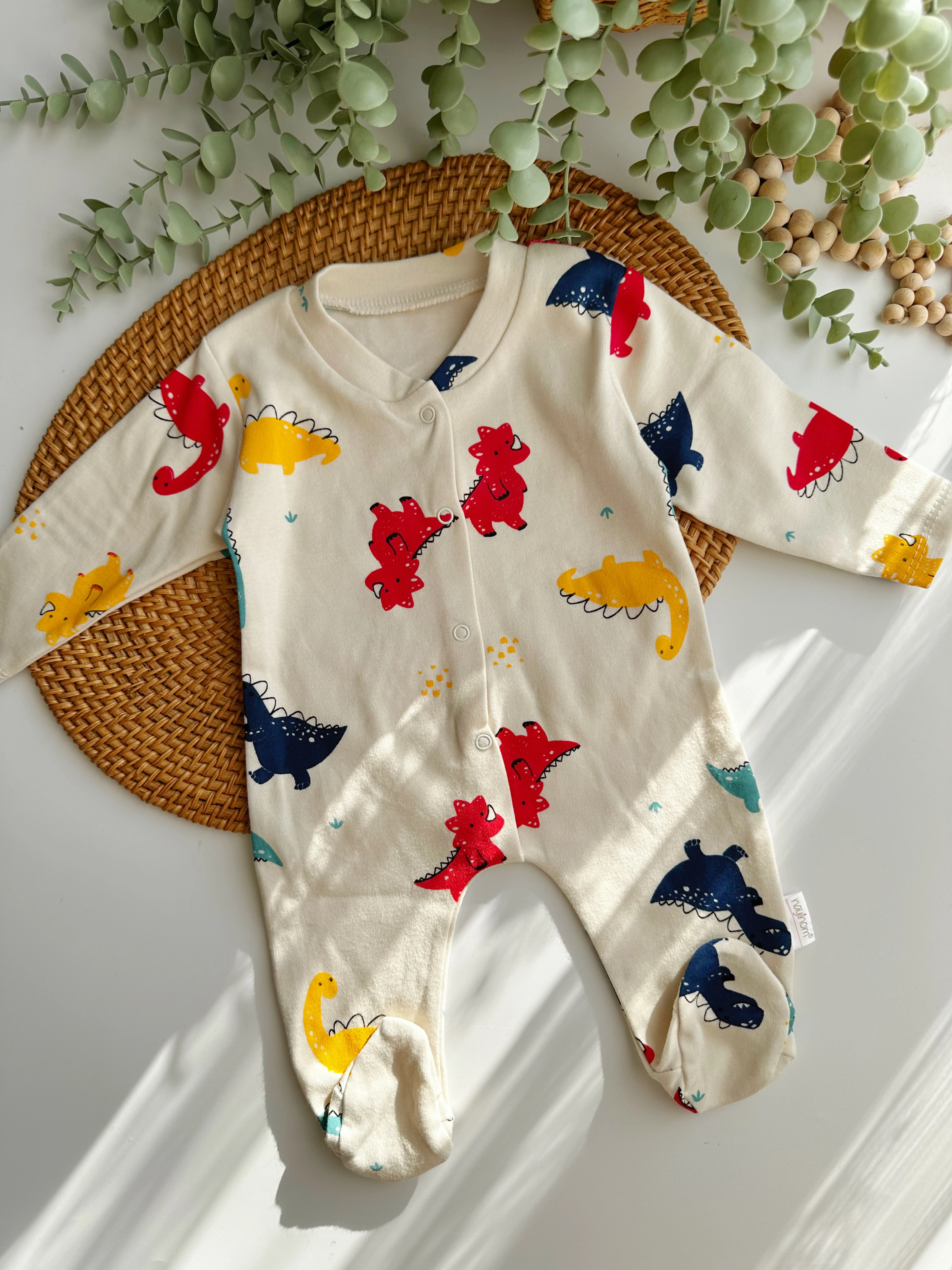 DİNAZOR DESENLİ BEBEK TULUM