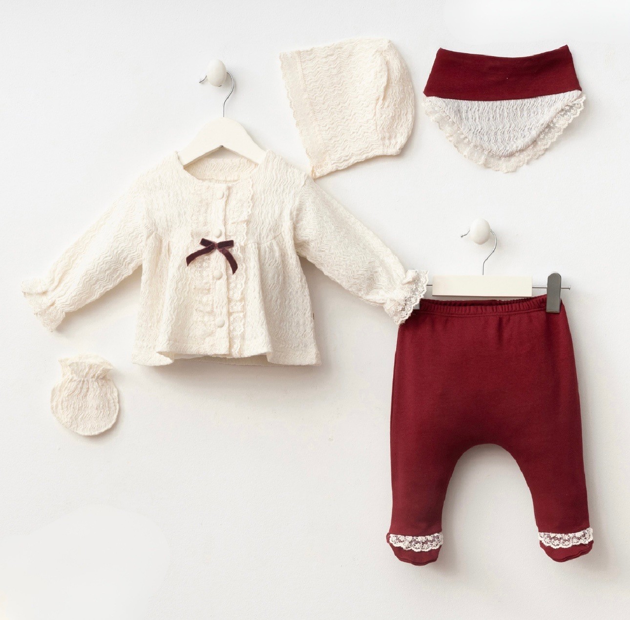 MOONASELF BABY KIZ 0-3 AY VICTORIA 5Lİ SET