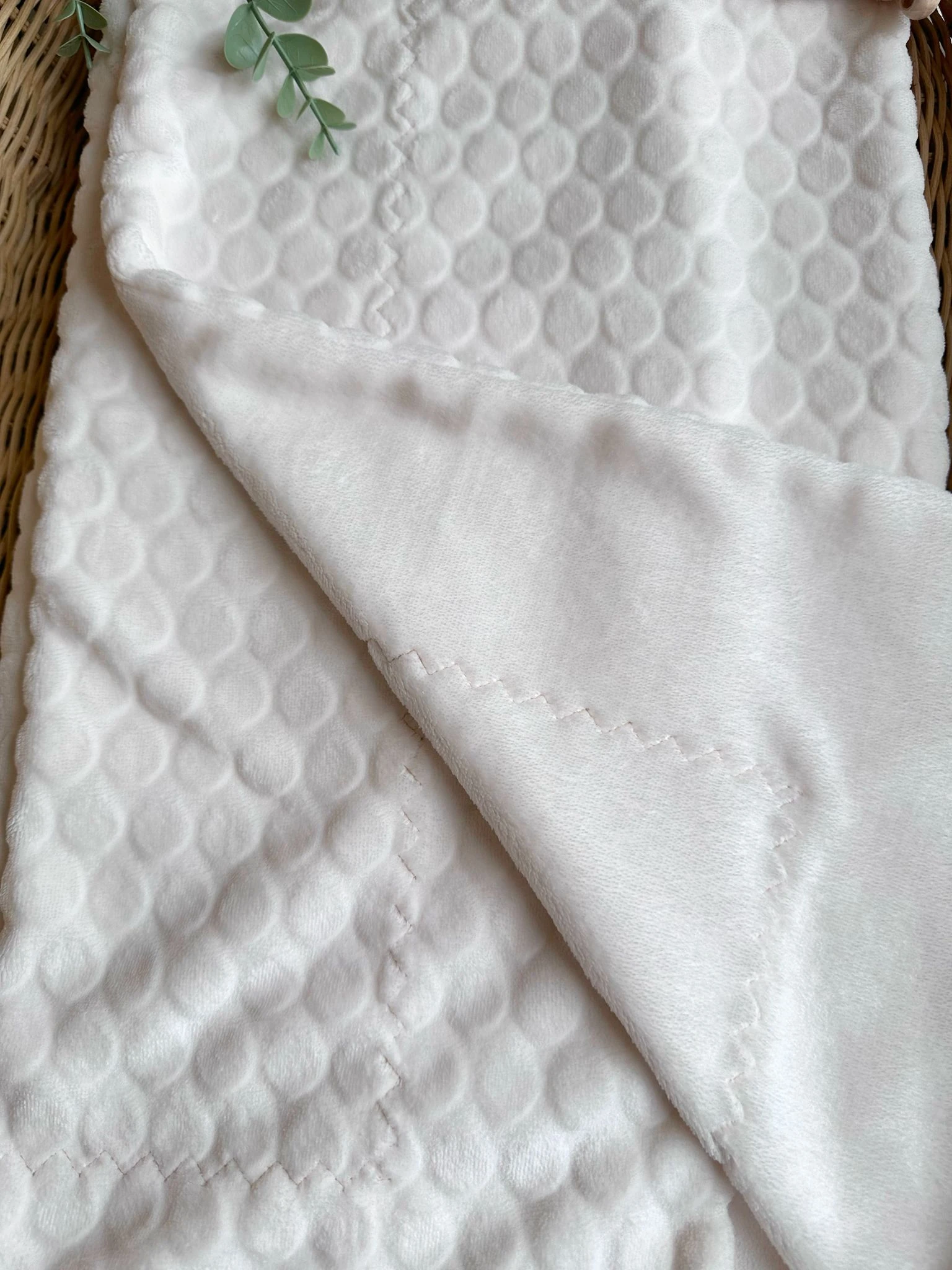 Moon Baby Organik Pamuk Kumaşlı Kabartmalı Bebek Battaniye