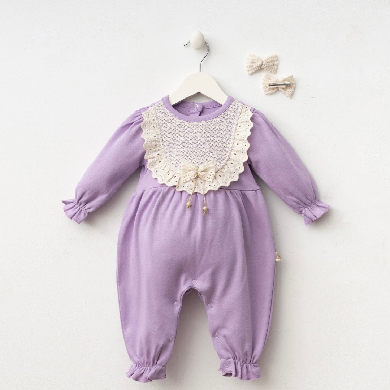 Moonaself Baby Amelıa Tokalı Kız Bebek Tulum