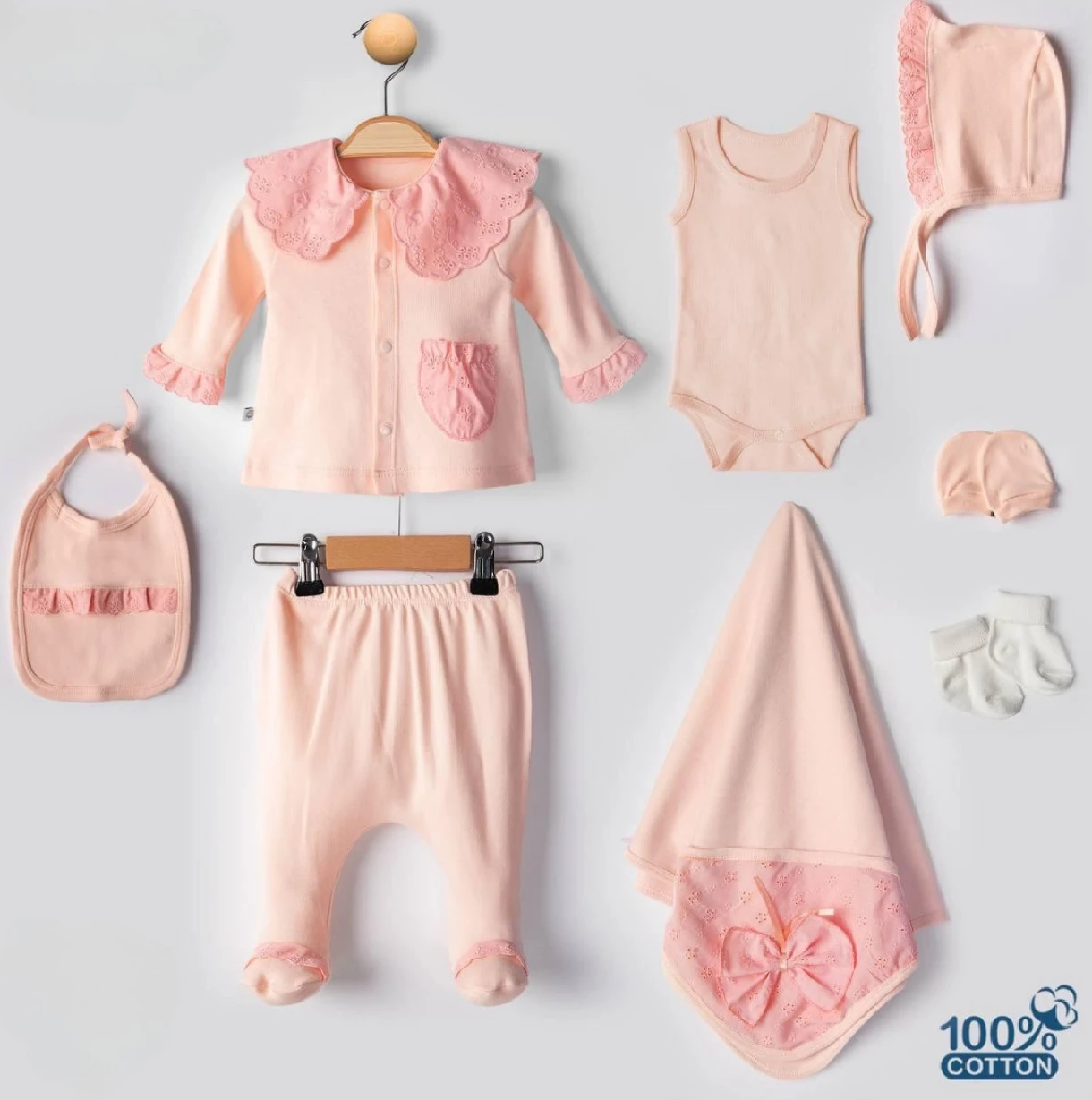 Moonaself Baby 0-3 Ay Fistolu 8li Set