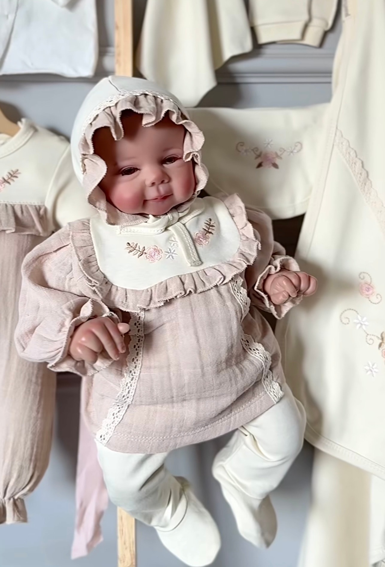 Moonaself Baby 0-3 Ay Nakış Detaylı 10lu Set