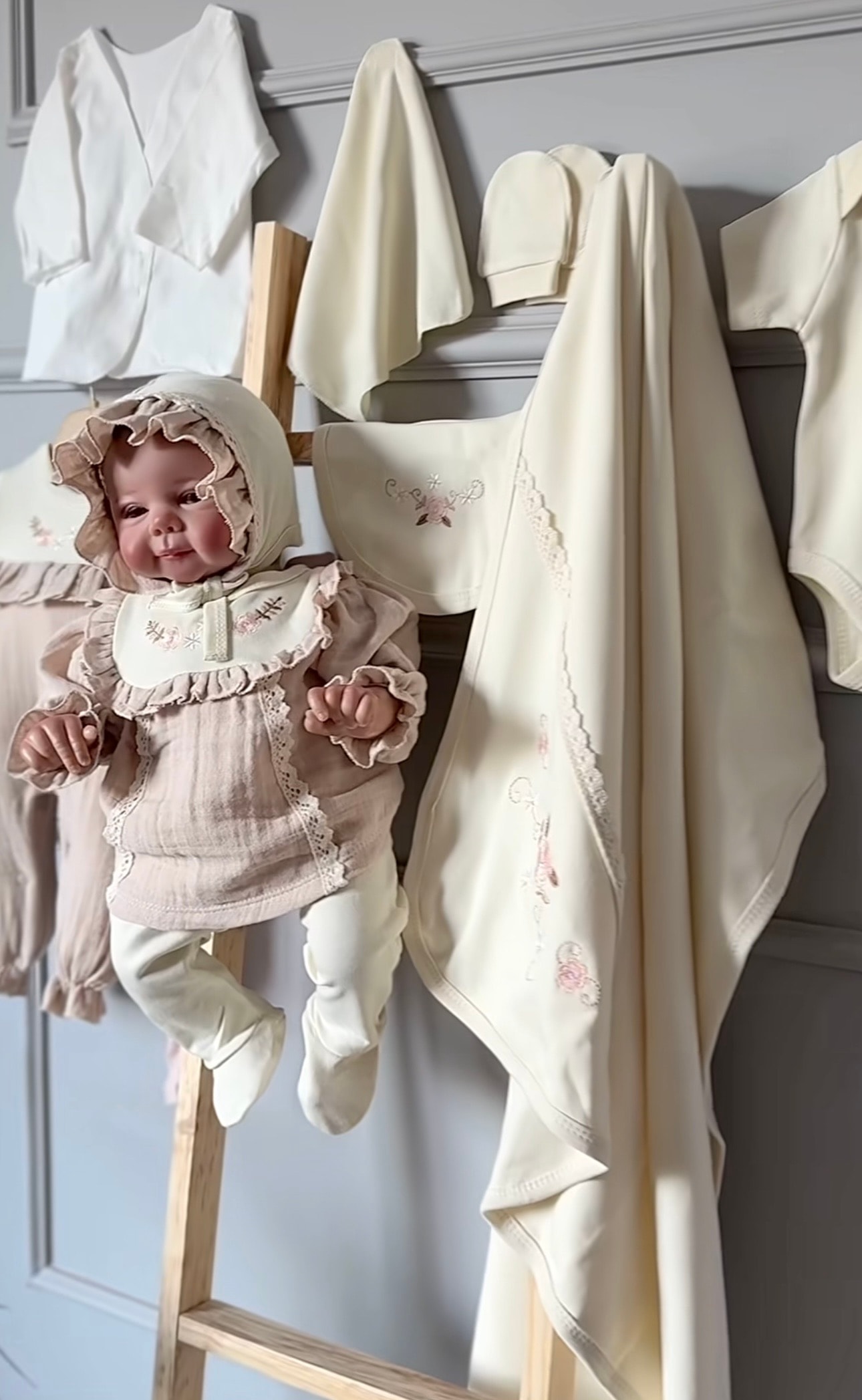 Moonaself Baby 0-3 Ay Nakış Detaylı 10lu Set