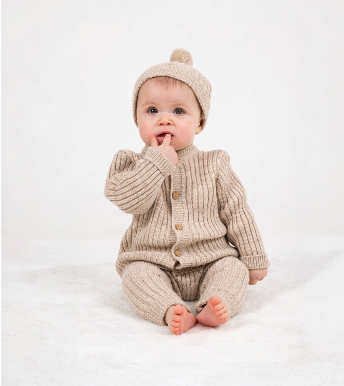 Moonaseld Baby 3lü Organik Pamuk Triko Takım
