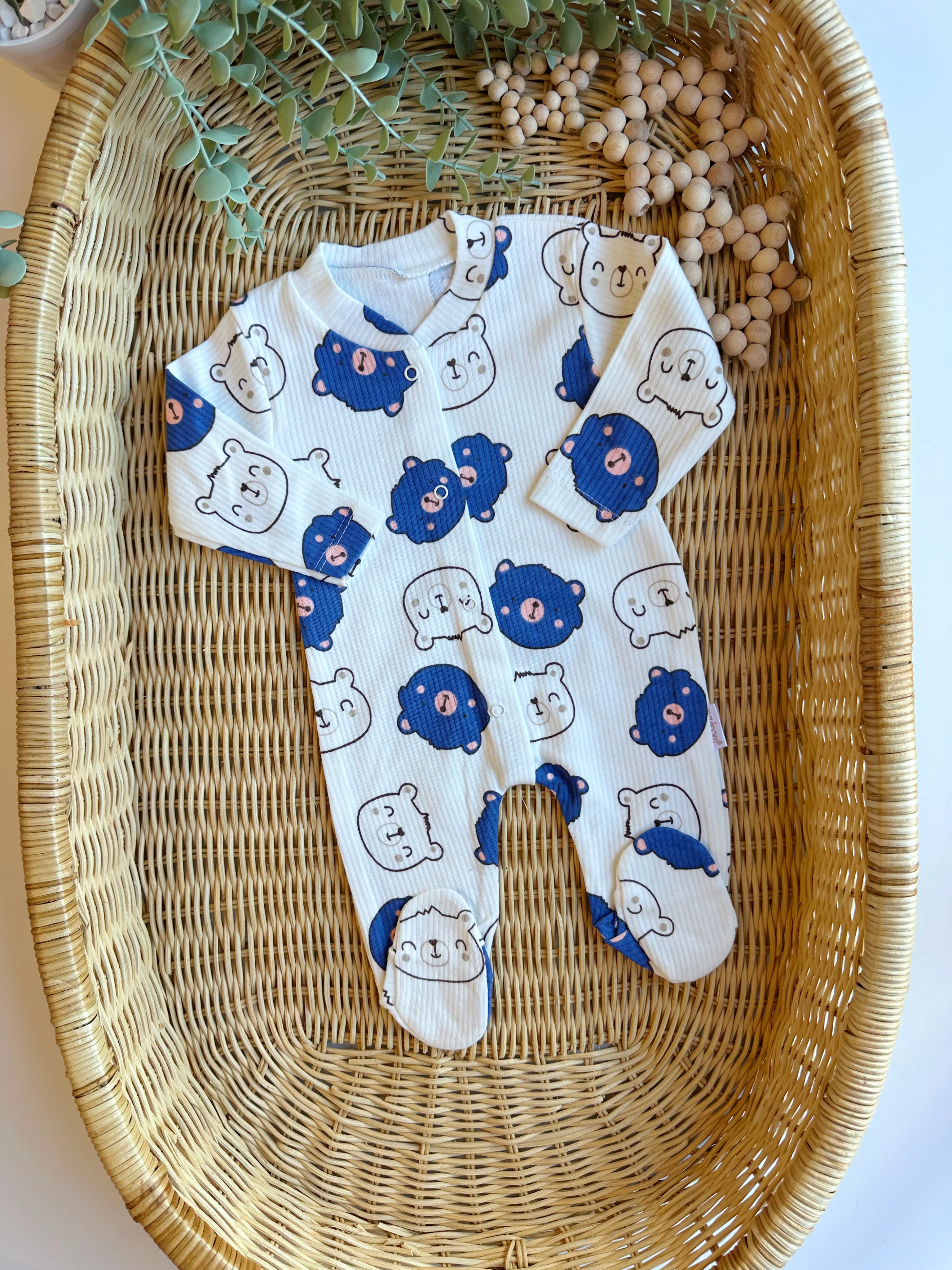 MOONASELF BABY AYICIK DESENLİ PATİKLİ TULUM