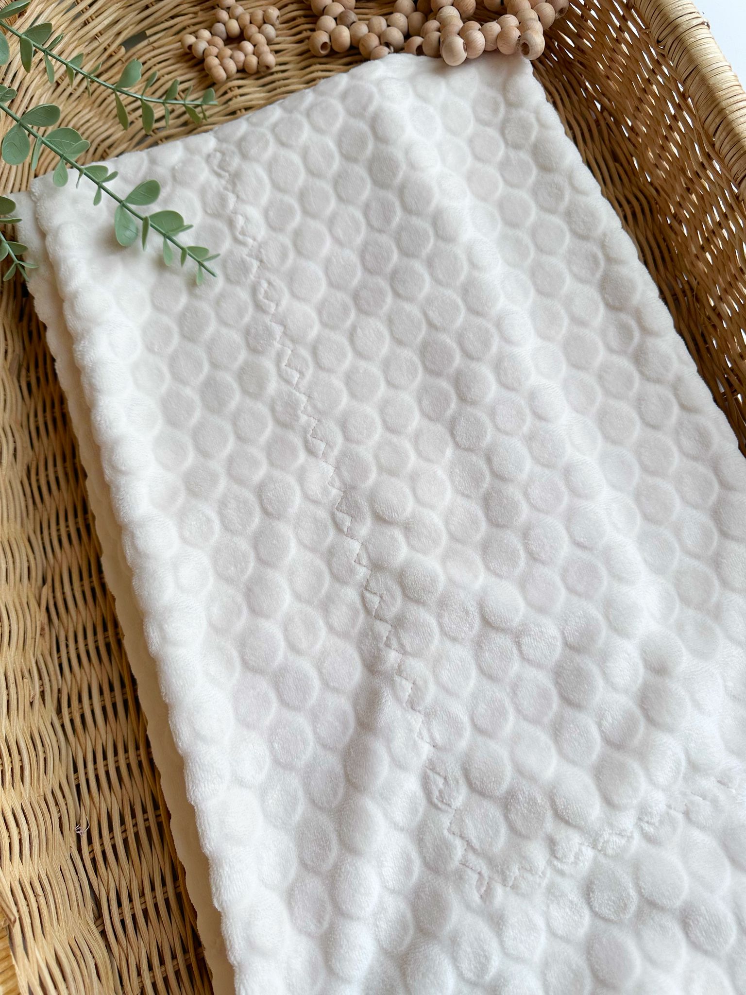 Moon Baby Organik Pamuk Kumaşlı Kabartmalı Bebek Battaniye