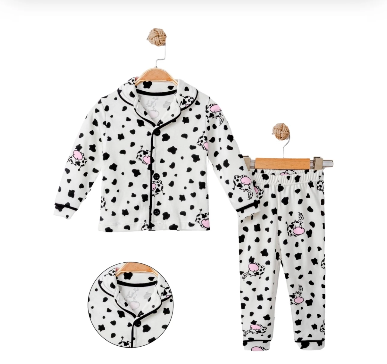 Moon Baby Unısex Mılks Pamuk Kumaşlı Pijama Takım