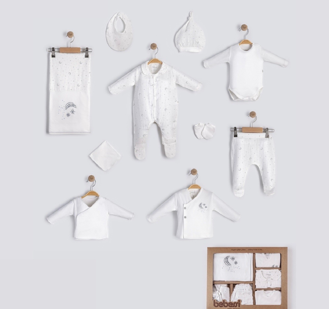 MOONASELF BABY ERKEK 0-3 AY STAR BOY 10LU SET
