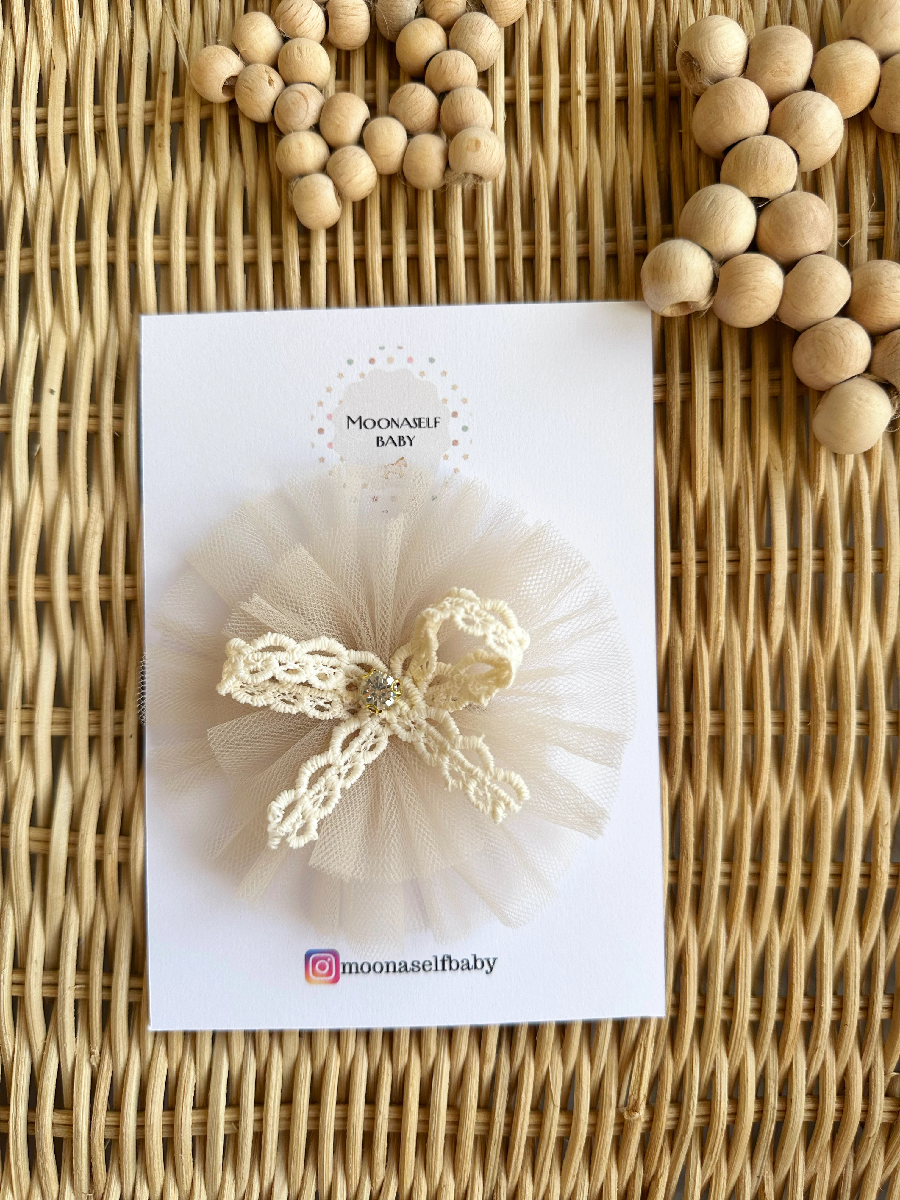 Kız Bebek Little Fiyonk Tül Klipsli Toka