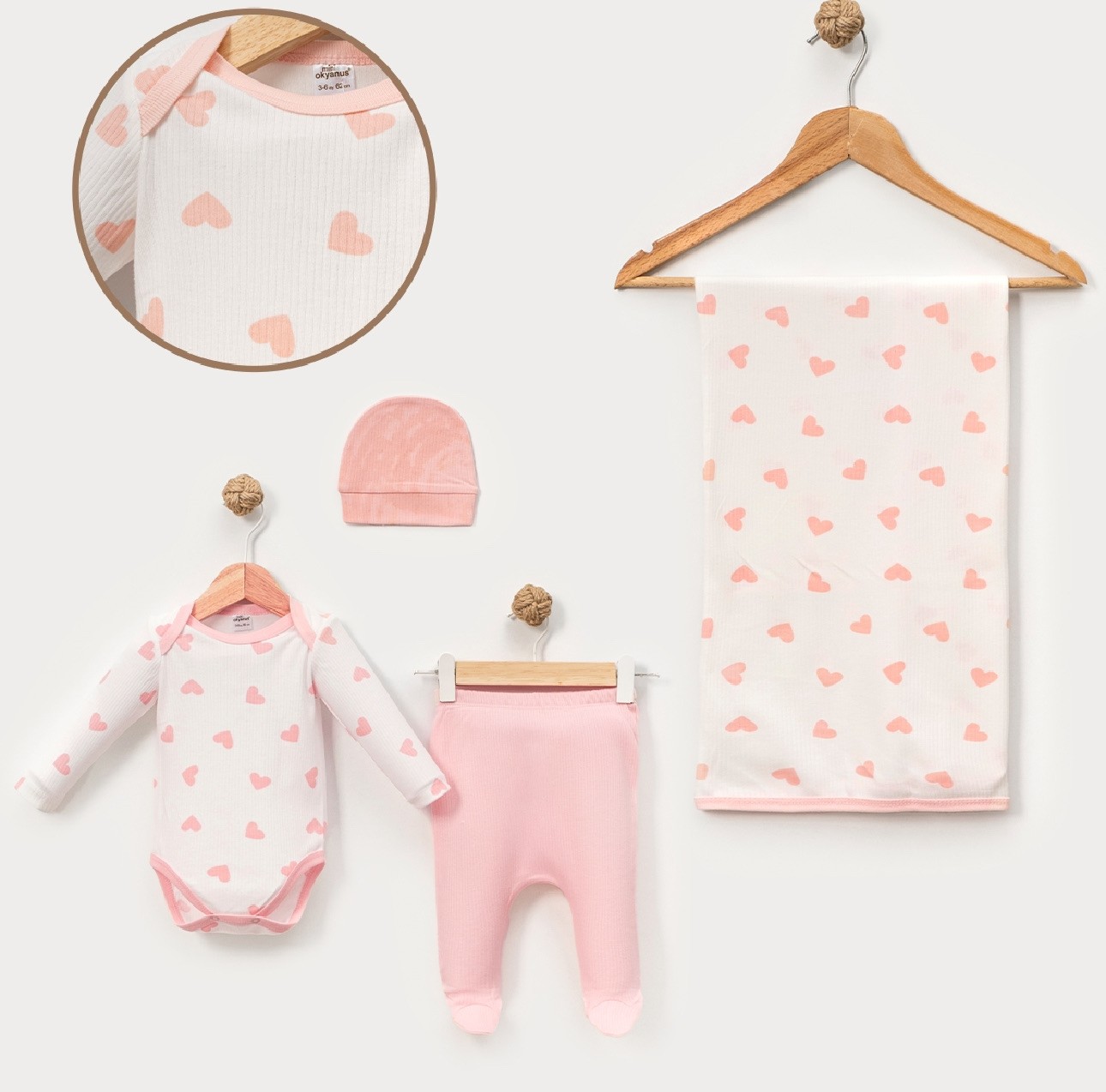 Moonaself Baby Battaniyeli Takım Set