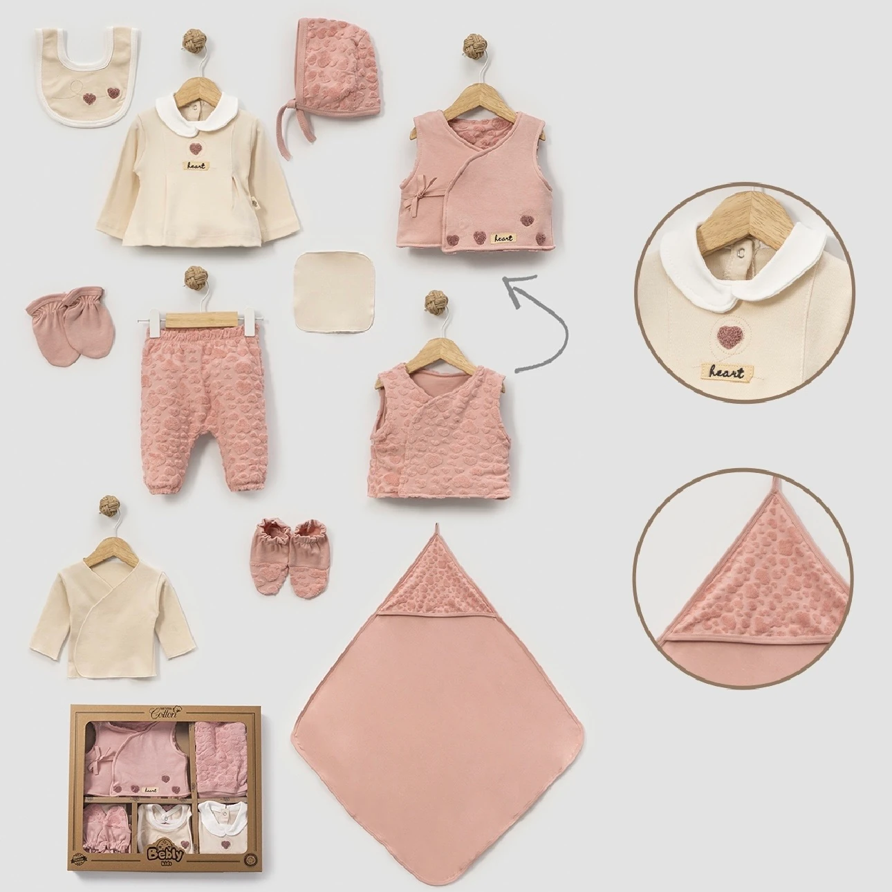 Moonaself Baby 0-3 Ay Jakar Kalpli 10lu Set