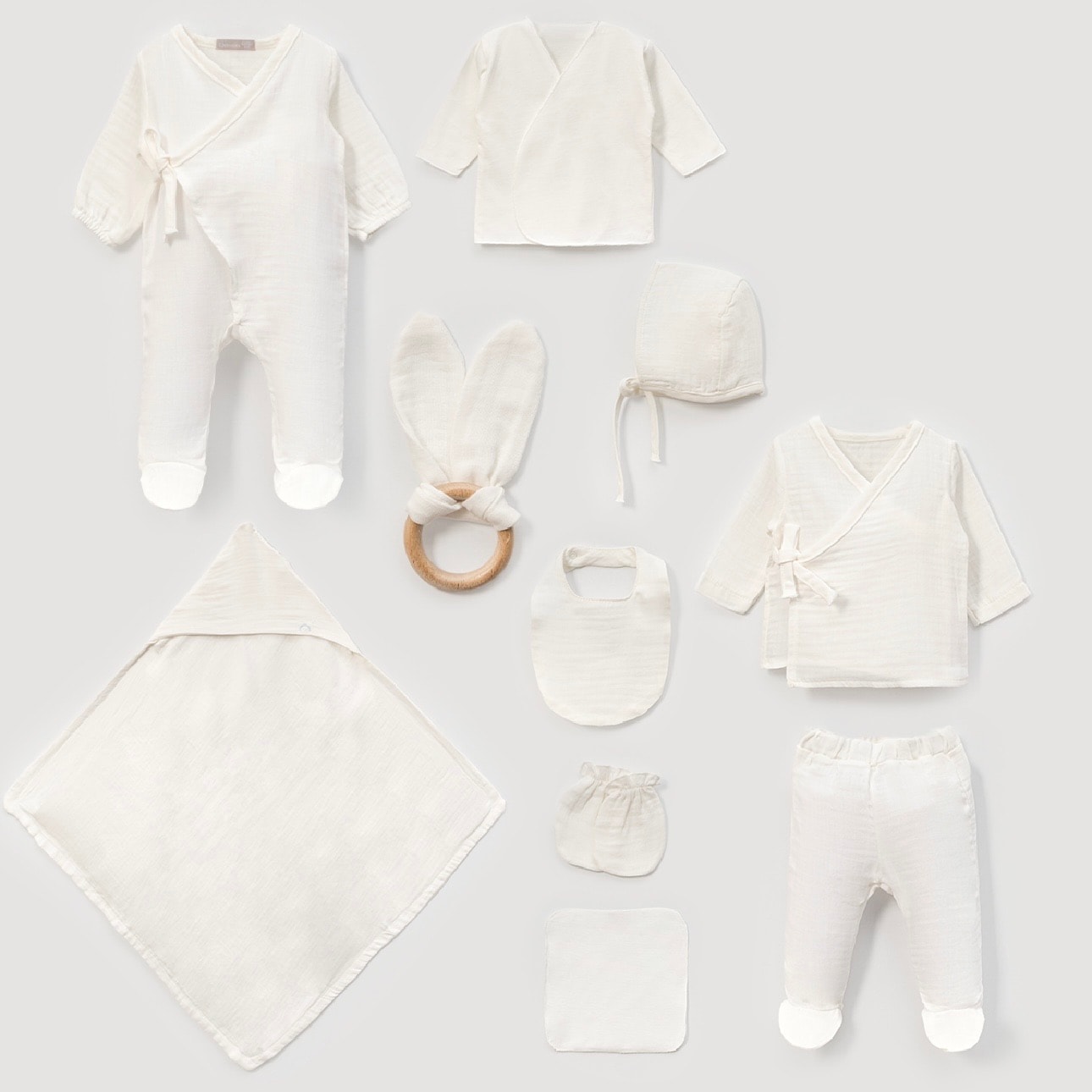 Moonaself Baby Unısex 0-3 Ay 10 lu Müslin Set