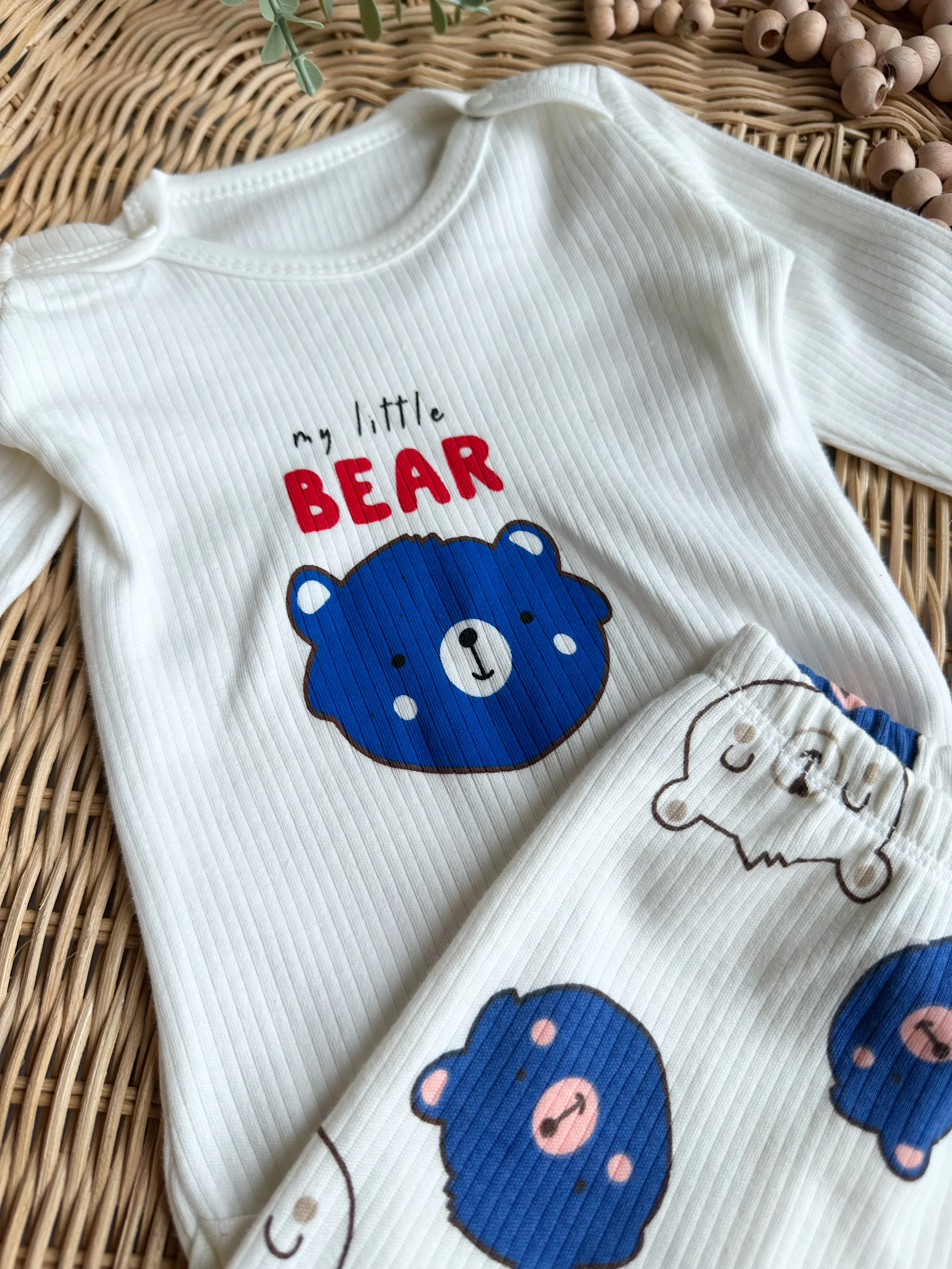 MY LİTTLE BEAR AYICIK DESENLİ BADİLİ TAKIM