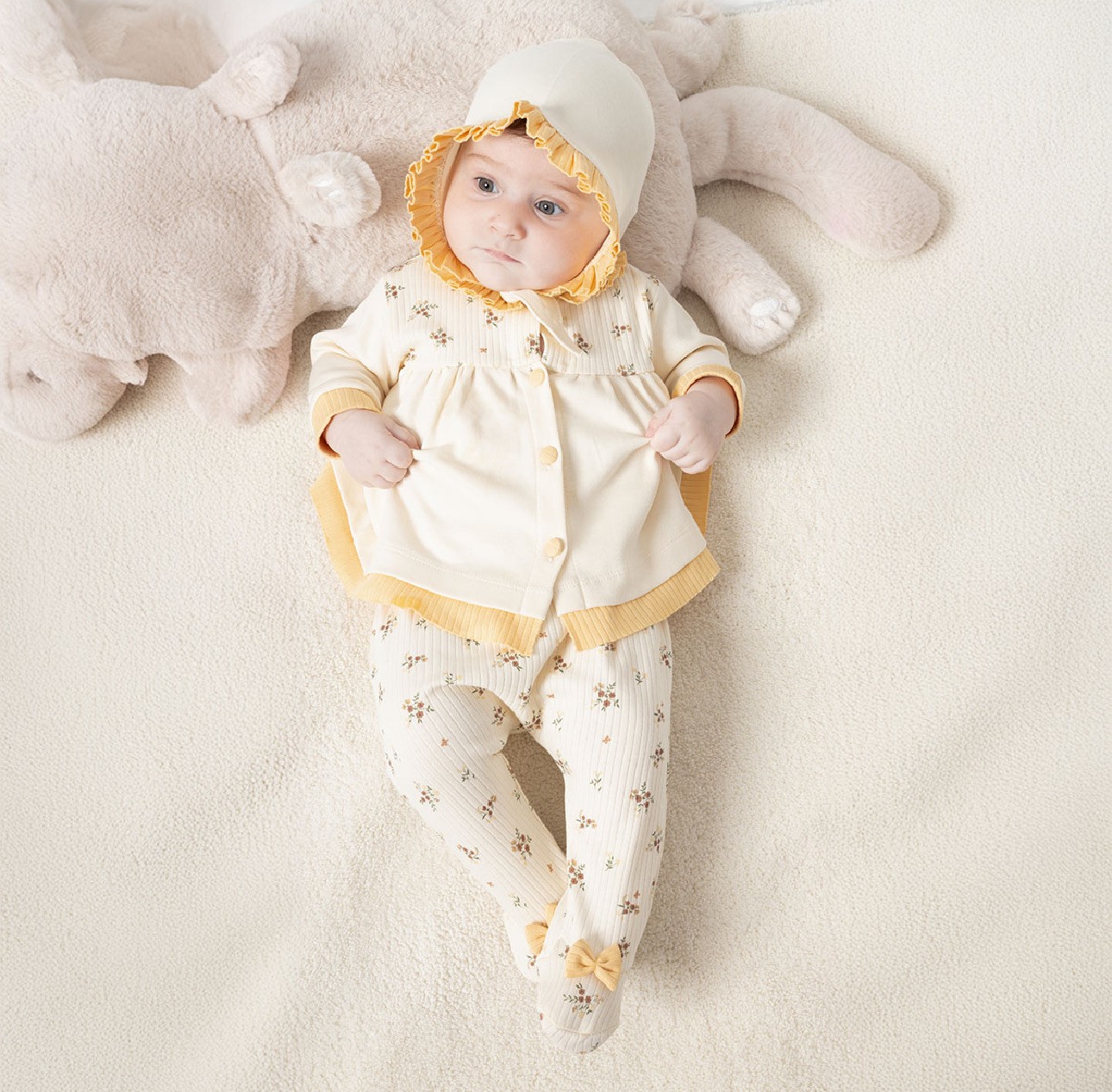 Moonaself Baby 0-3 Ay Çıtır Çiçekli 5li Set