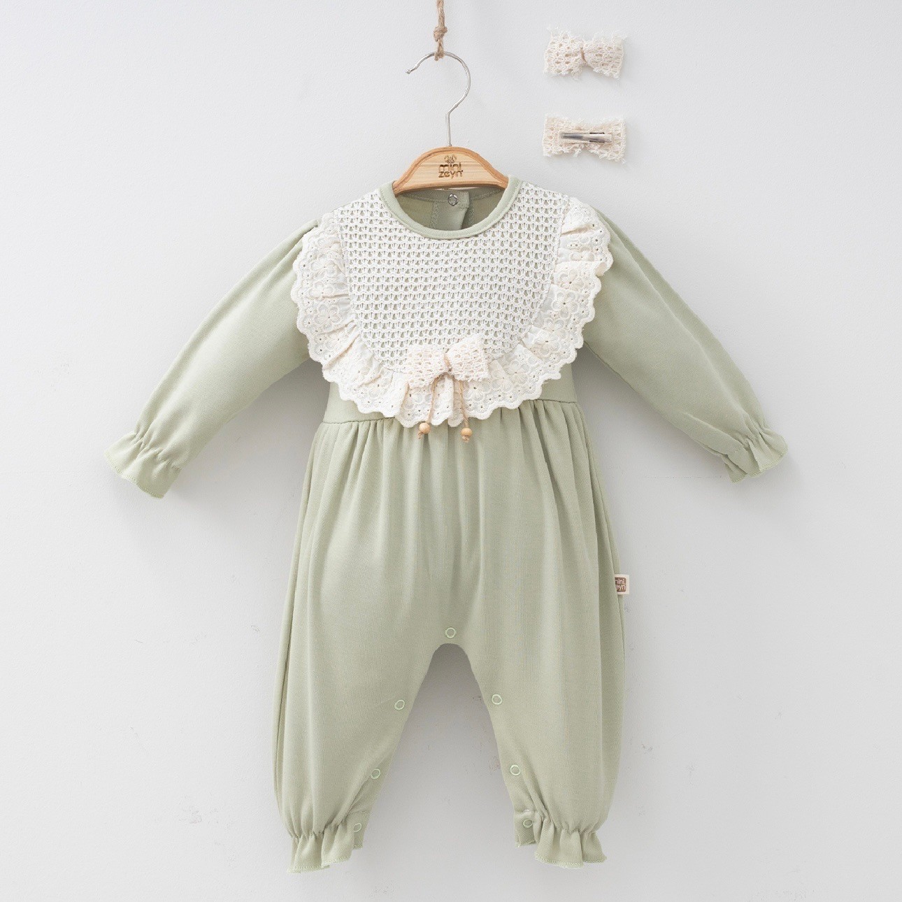 Moonaself Baby Amelıa Tokalı Kız Bebek Tulum