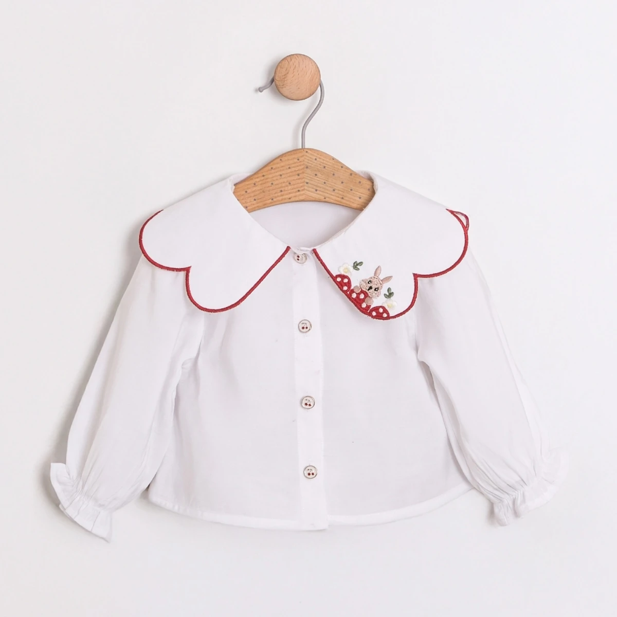 Moonlight Nakış Yaka 2'li  Bebek Jile Elbise