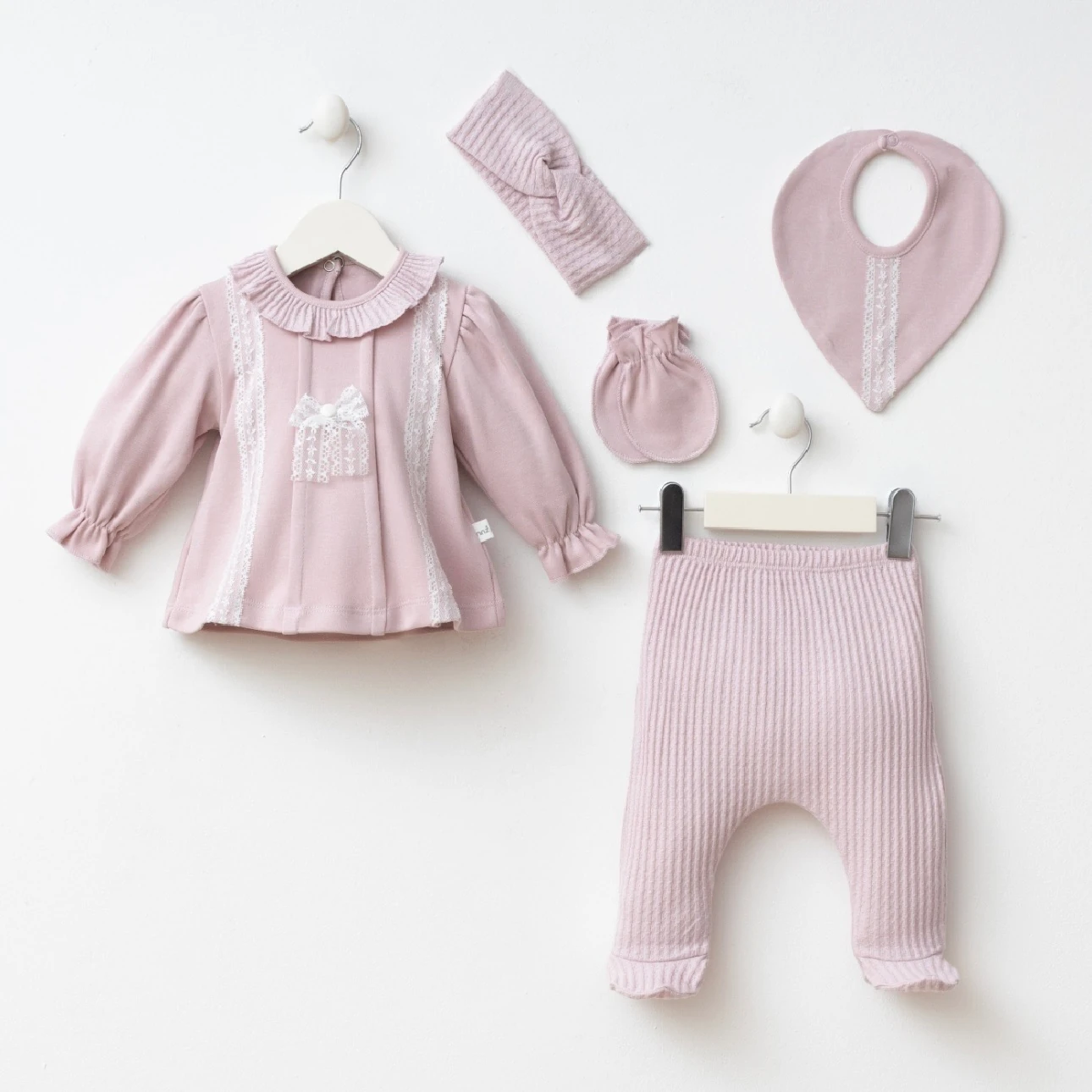 Moon Baby Isabella Organik Pamuk Kumaşlı 5li Set - Lila