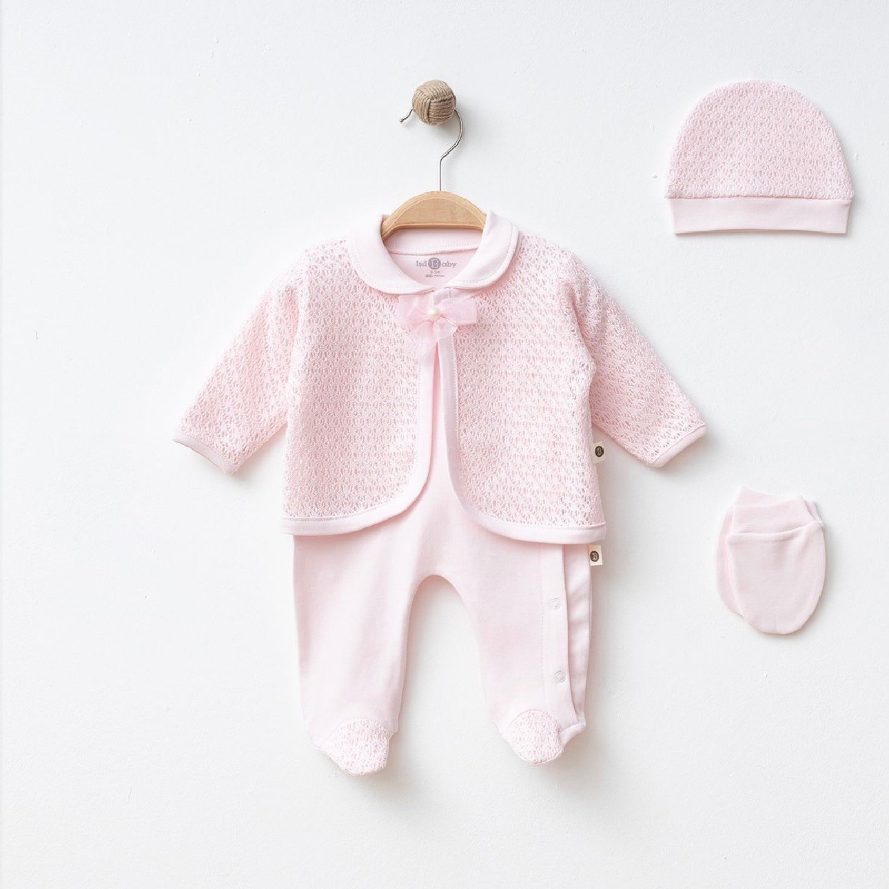 Moonaself Baby Örme Pelerinli Tulum Set