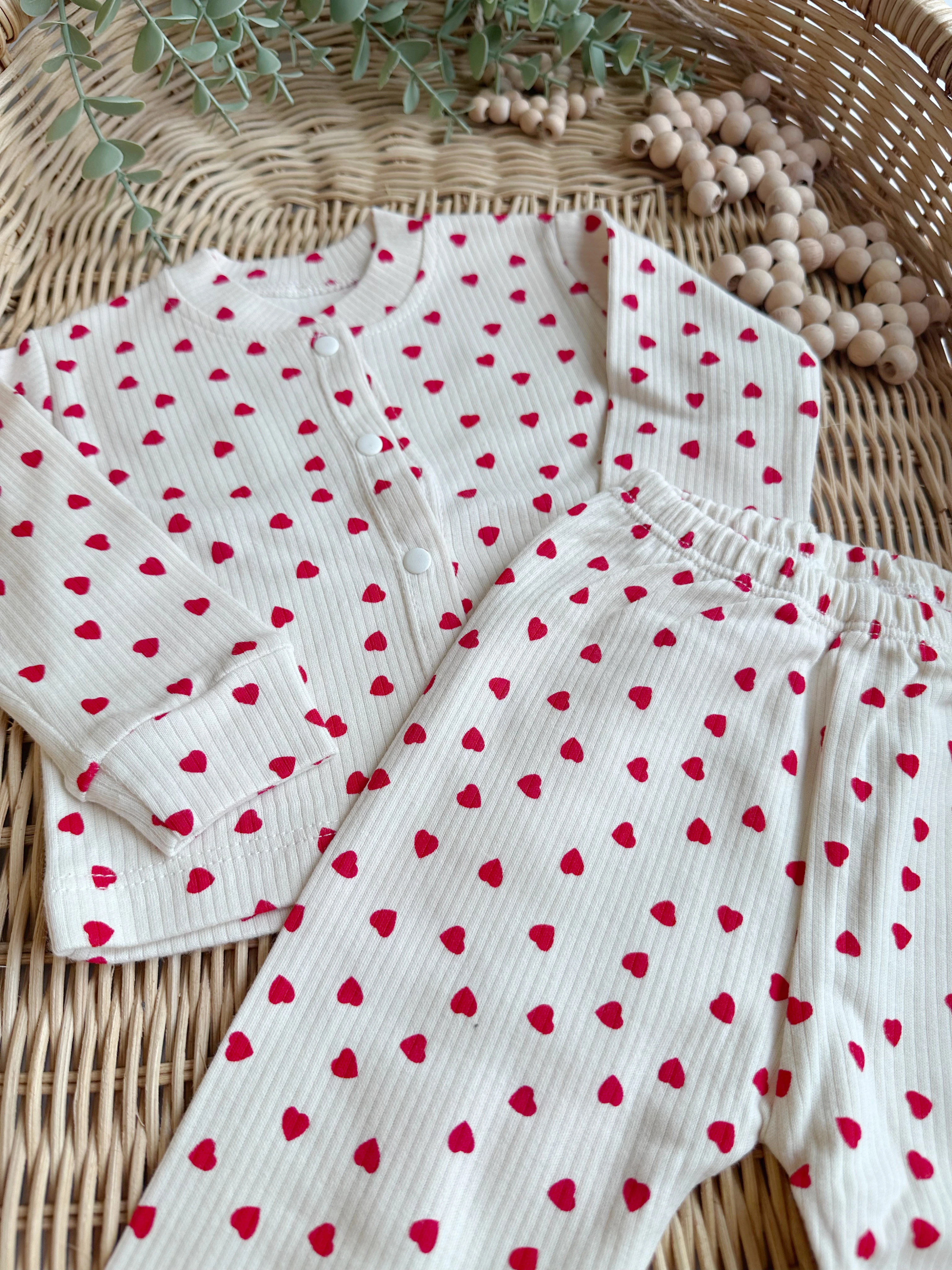 KALP DESENLİ PİJAMA TAKIM